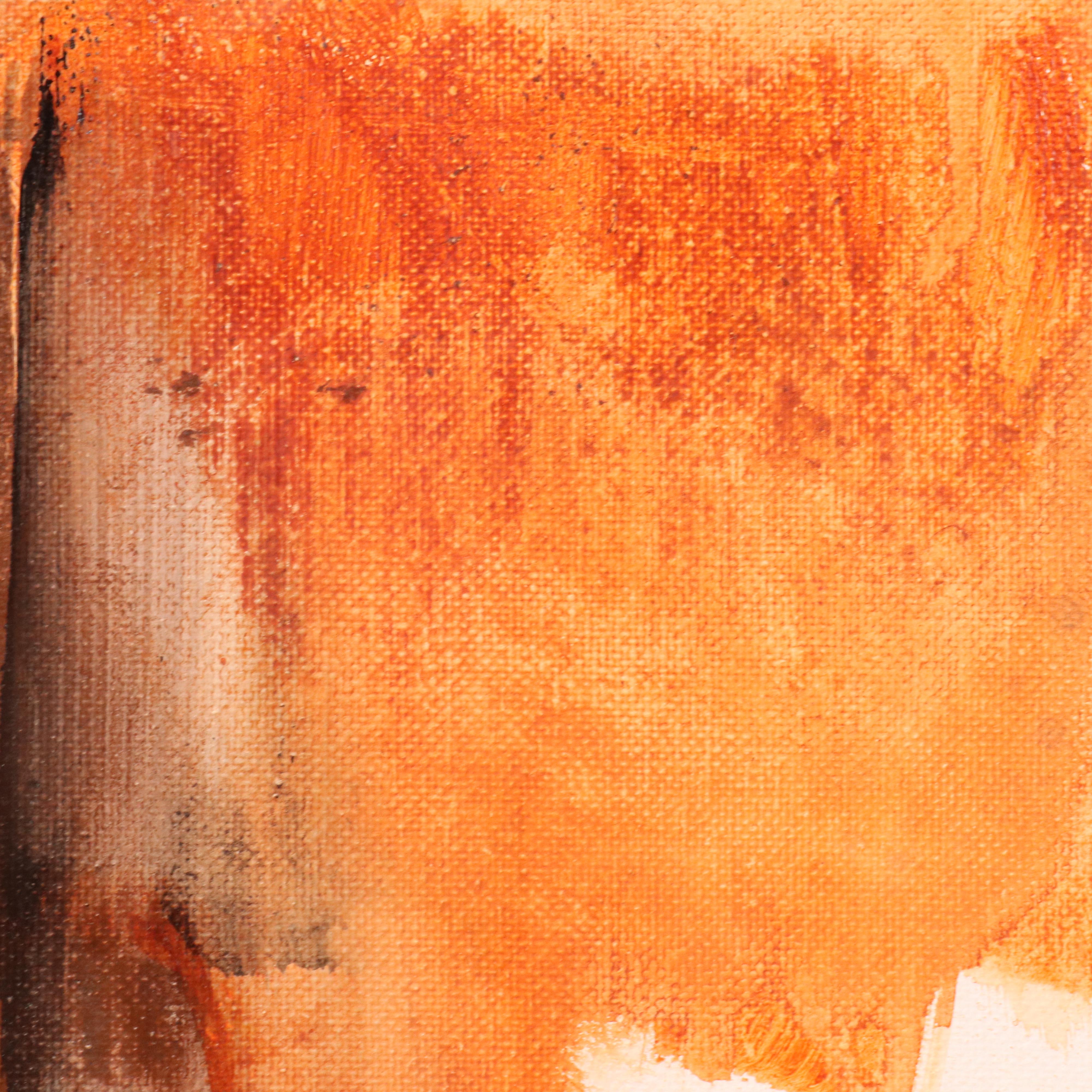 Milagros Pongo Abstract Mixed Media Painting "Minimalism," 21st Century