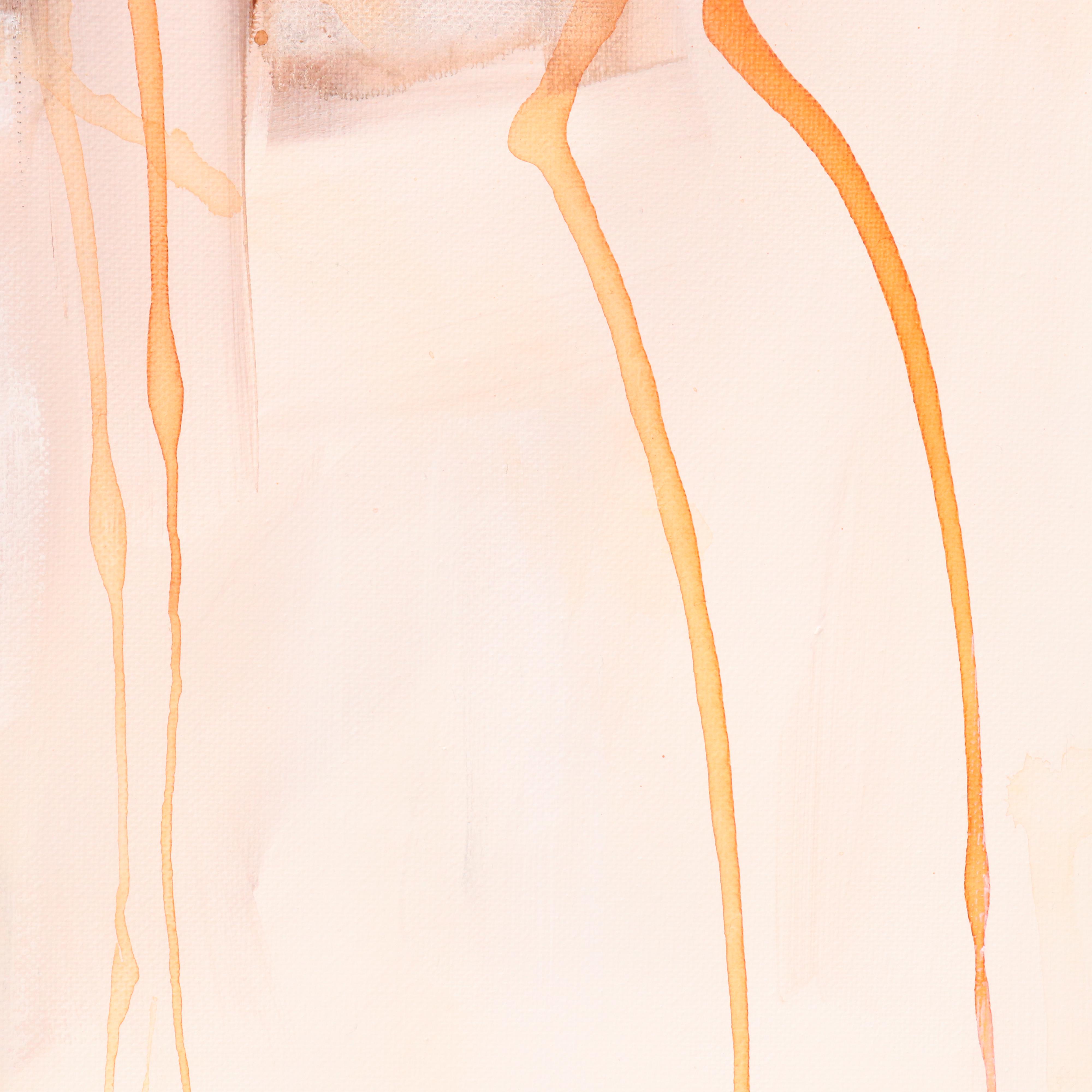 Milagros Pongo Abstract Mixed Media Painting "Minimalism," 21st Century