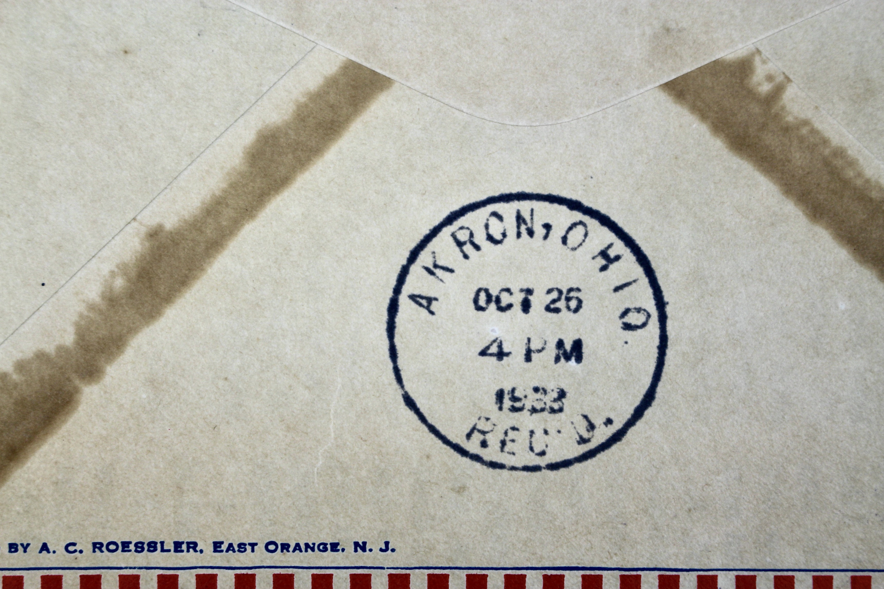 1933 Graf Zeppelin Postal Cover, Century of Progress