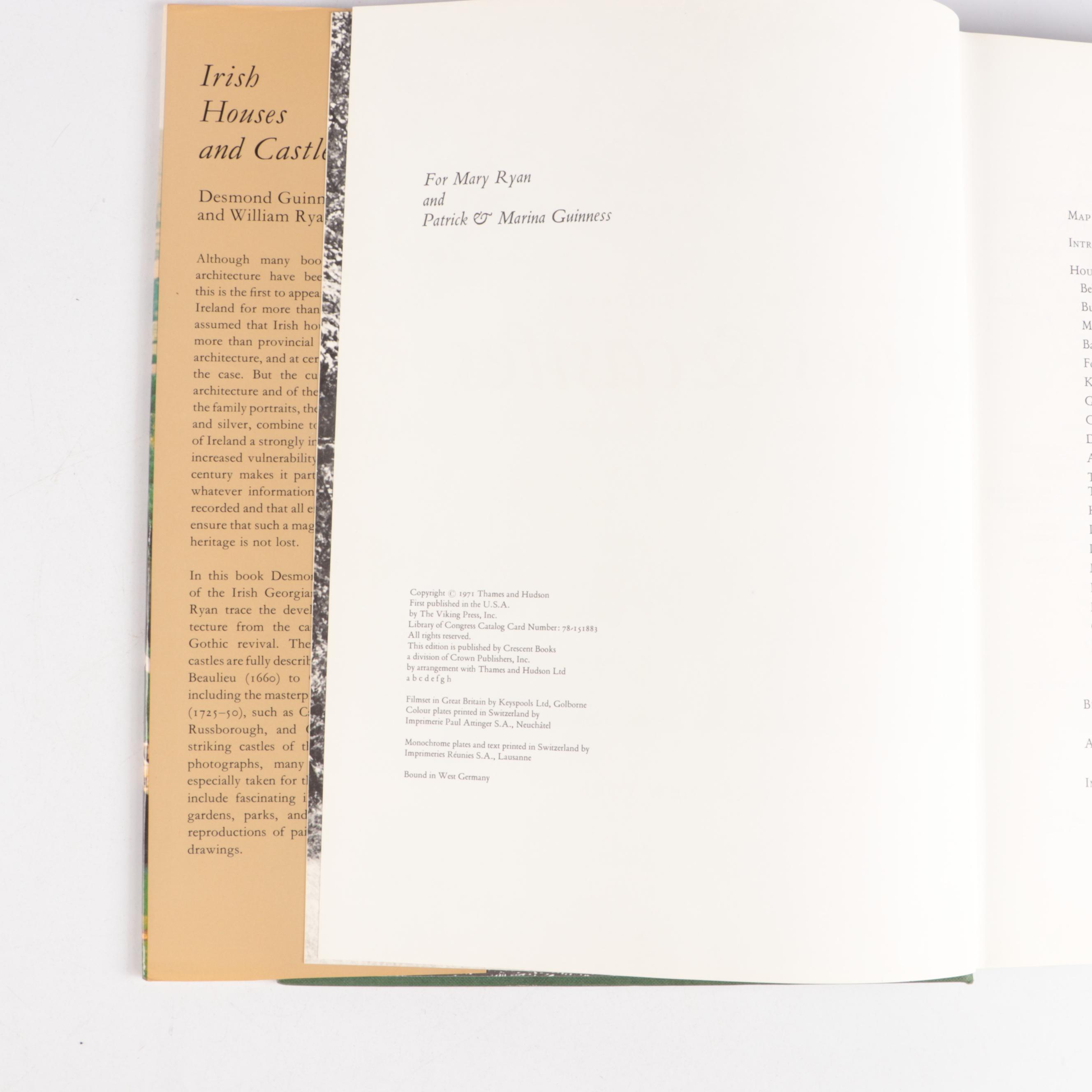 "Irish Houses & Castles," "Irish Countryhouse Cooking" and More Irish Nonfiction