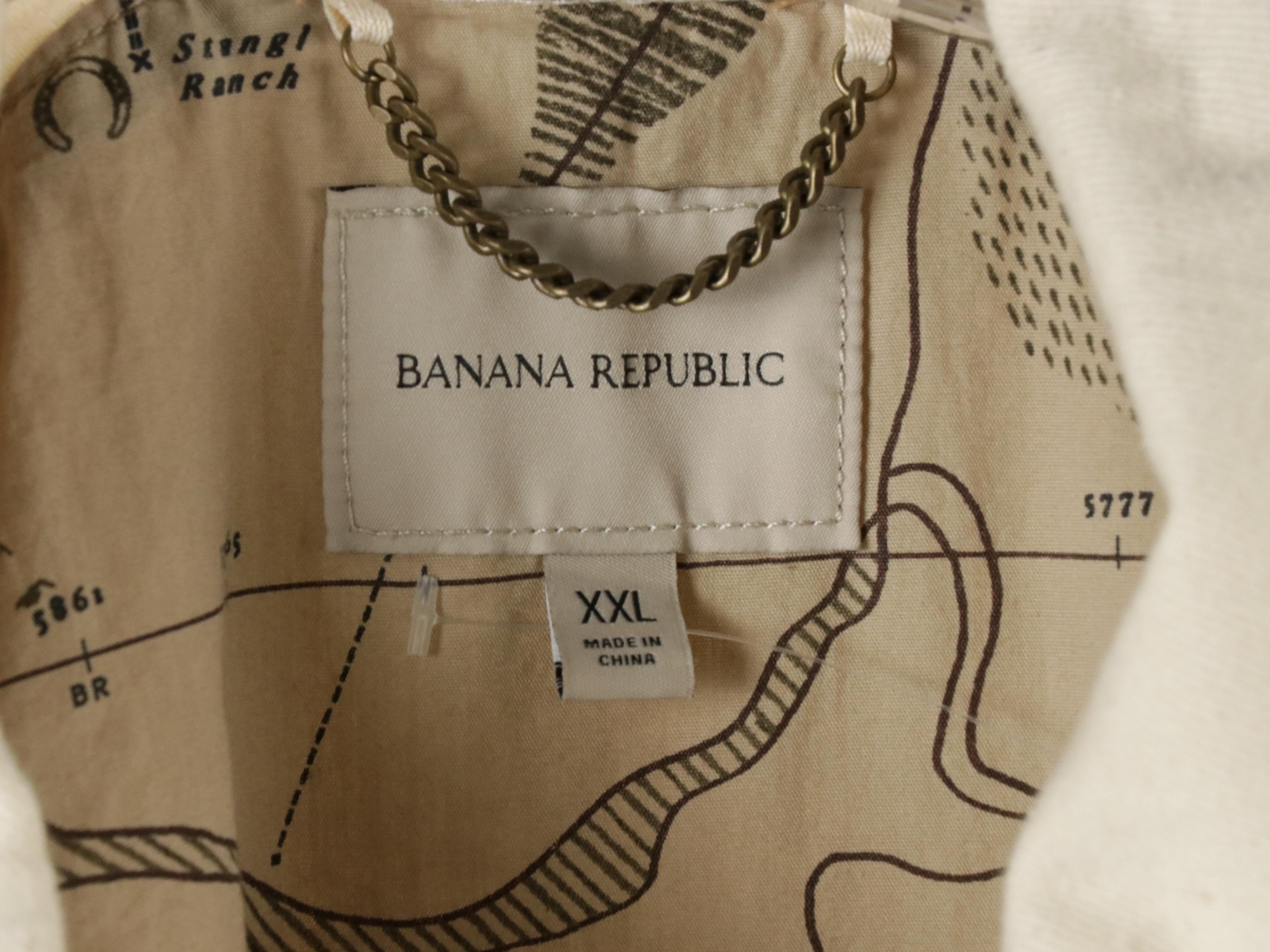 Banana Republic Linen Blazer, Cotton Denim Zip Jacket & Blouse With Chico's Top