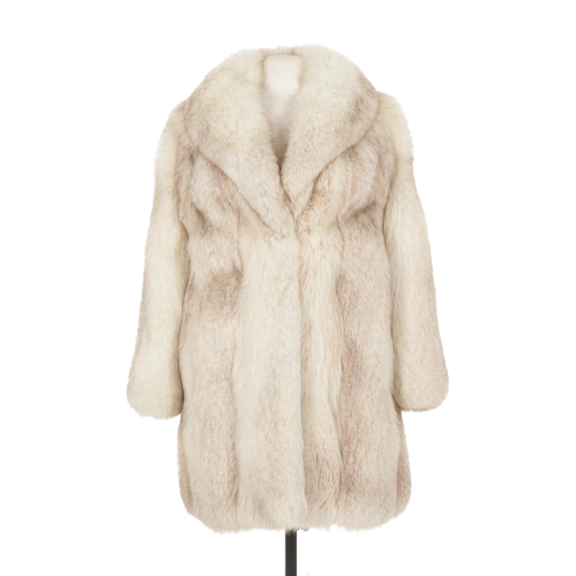 Blue Fox Fur Stroller