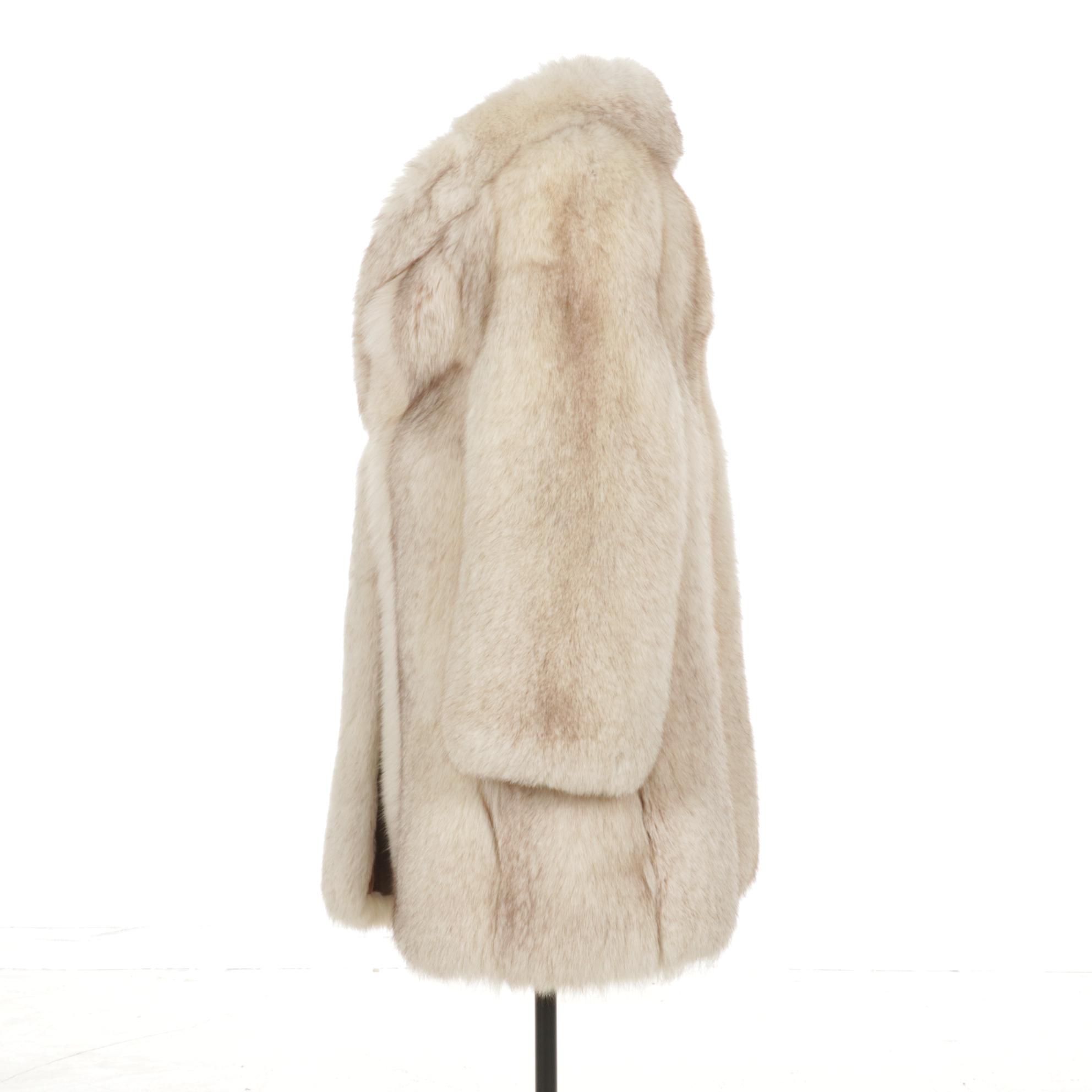 Blue Fox Fur Stroller