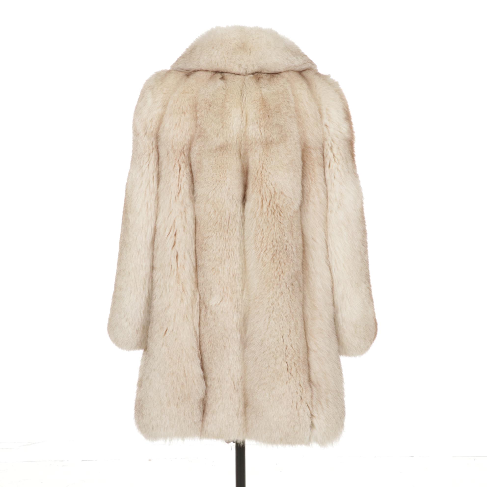 Blue Fox Fur Stroller