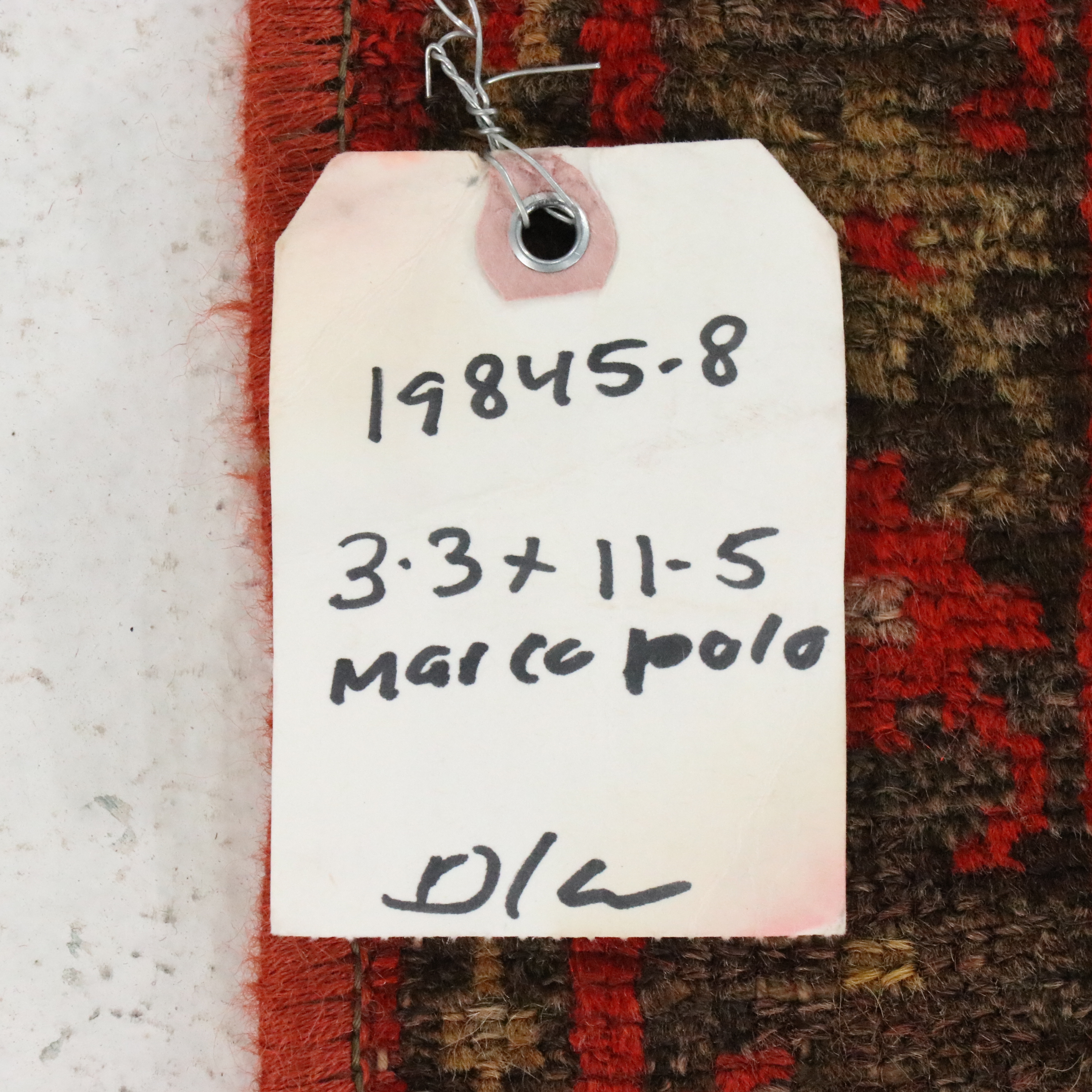 3'3 x 11'7 Hand-Knotted Persian Veramin Long Rug