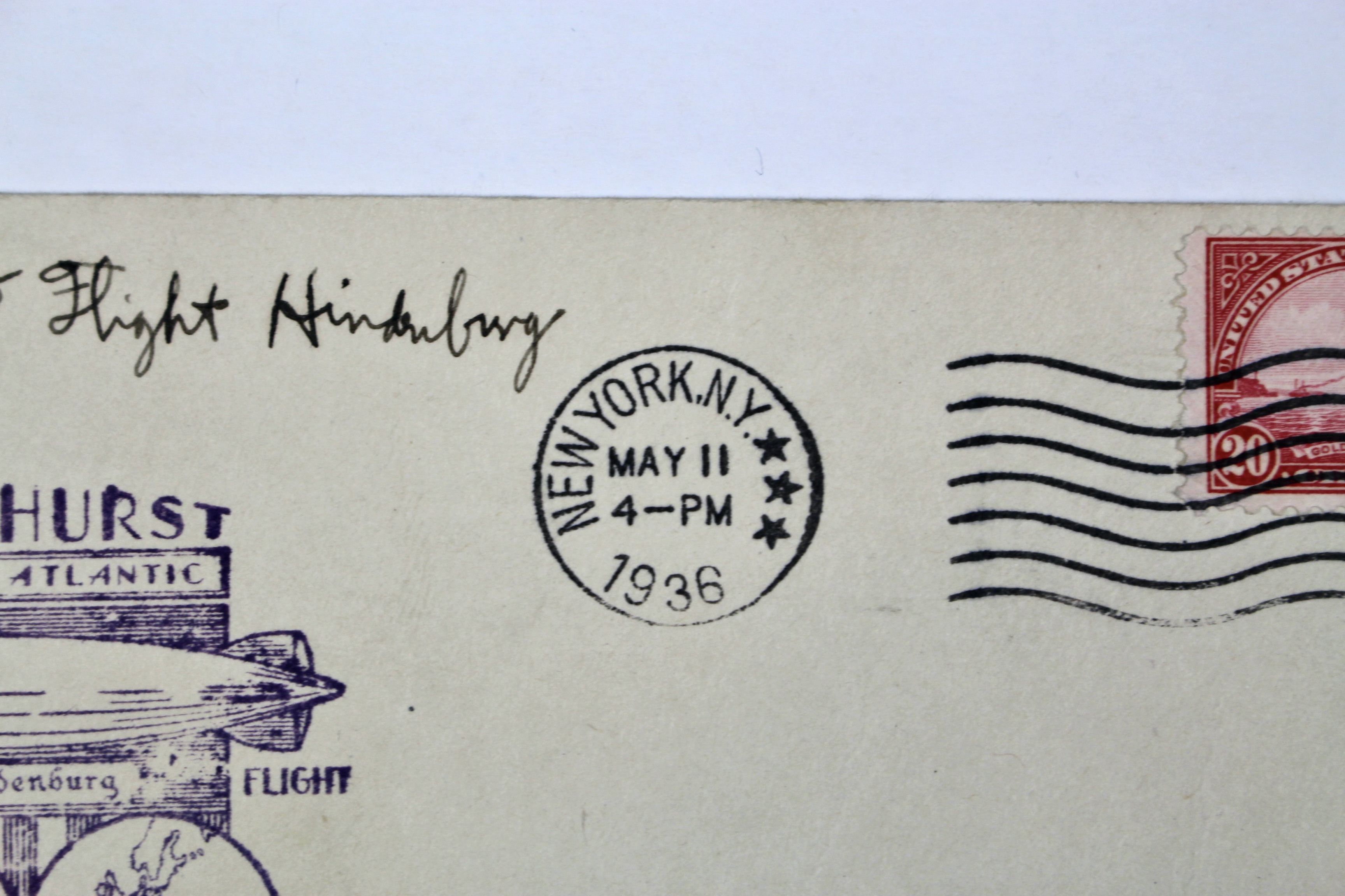 1936 Hindenburg Graf Zeppelin Postal Cover