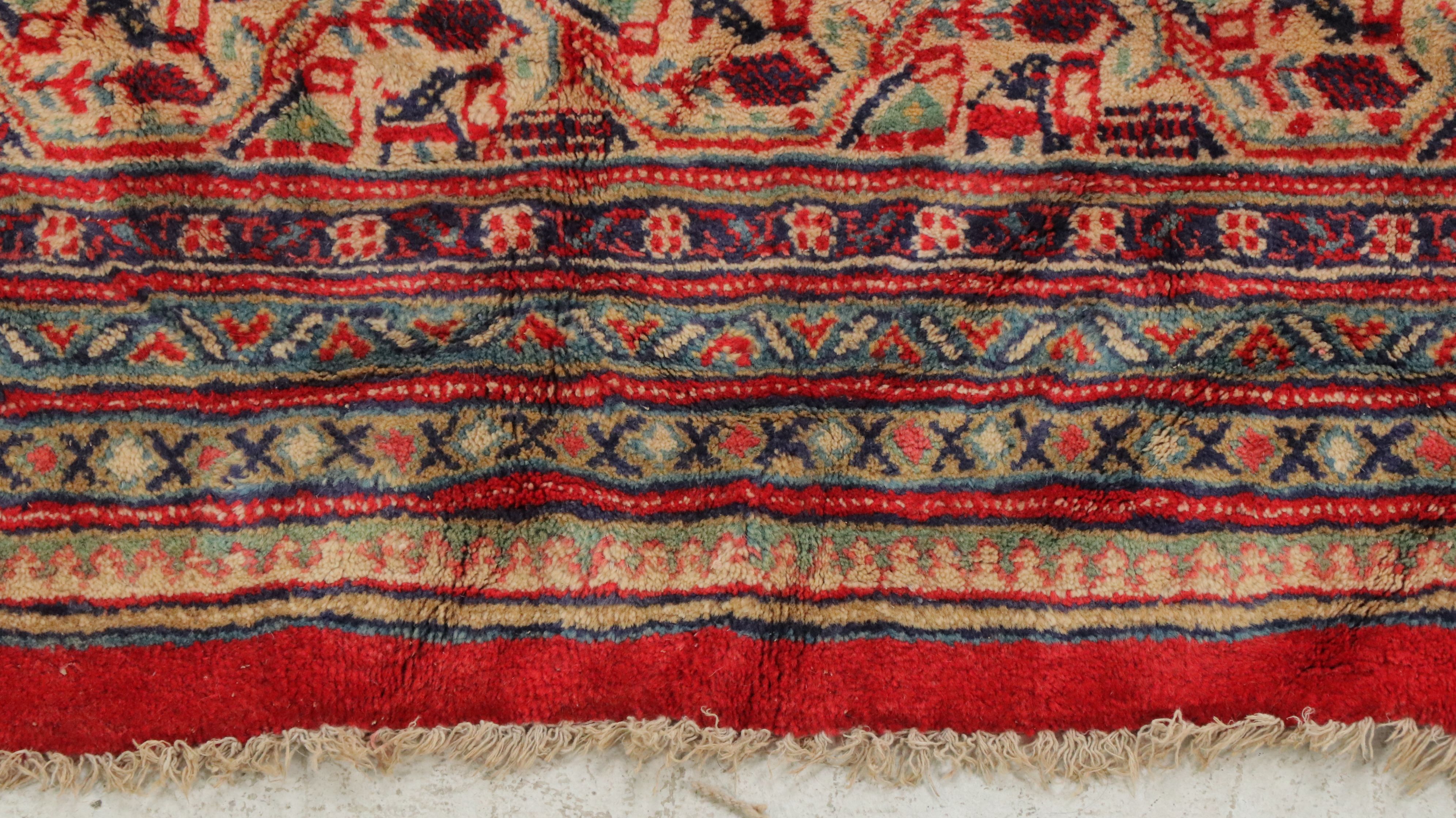 10'5 x 14'1 Hand-Knotted Persian Seraband Room-Sized Rug
