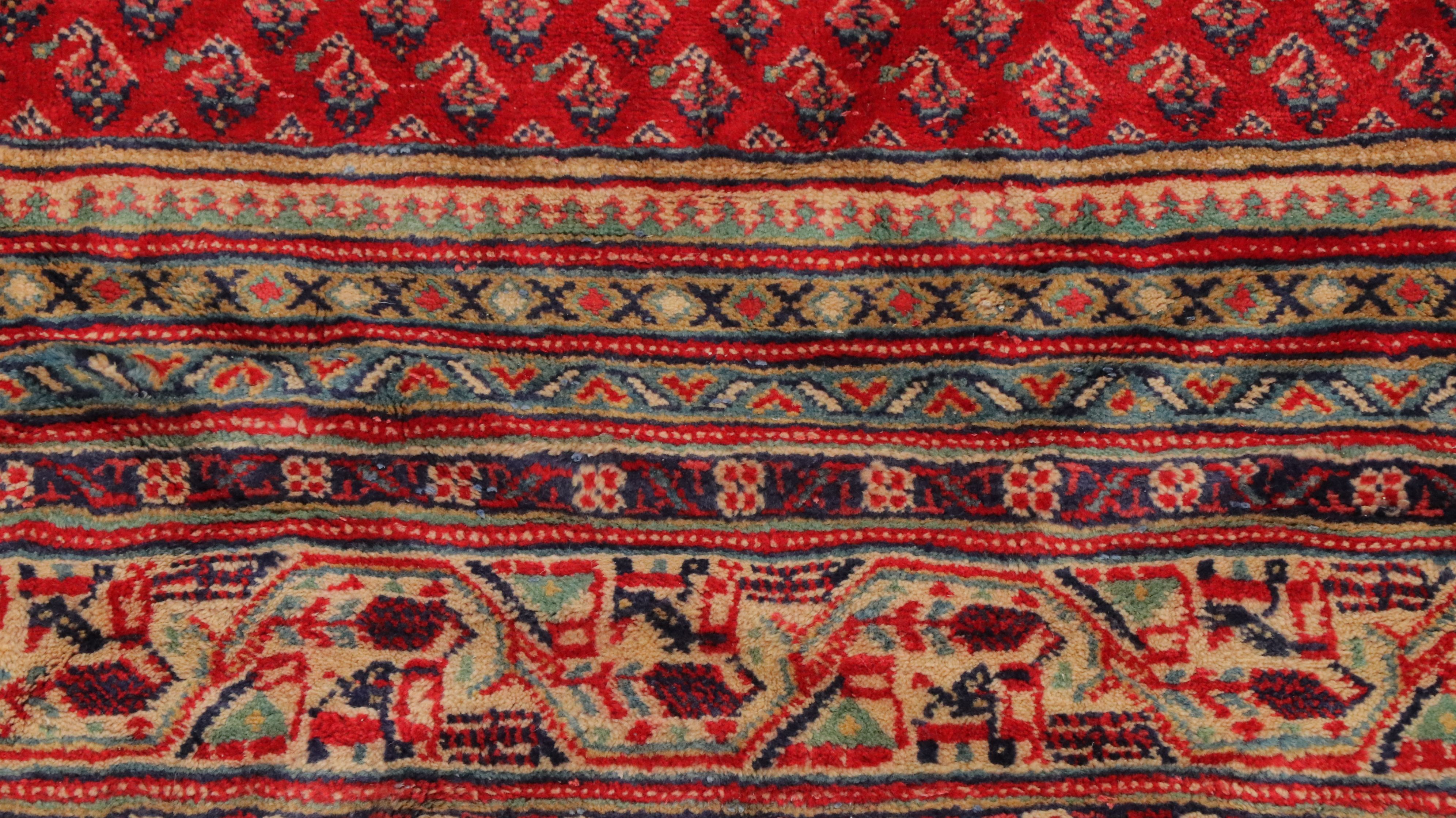 10'5 x 14'1 Hand-Knotted Persian Seraband Room-Sized Rug
