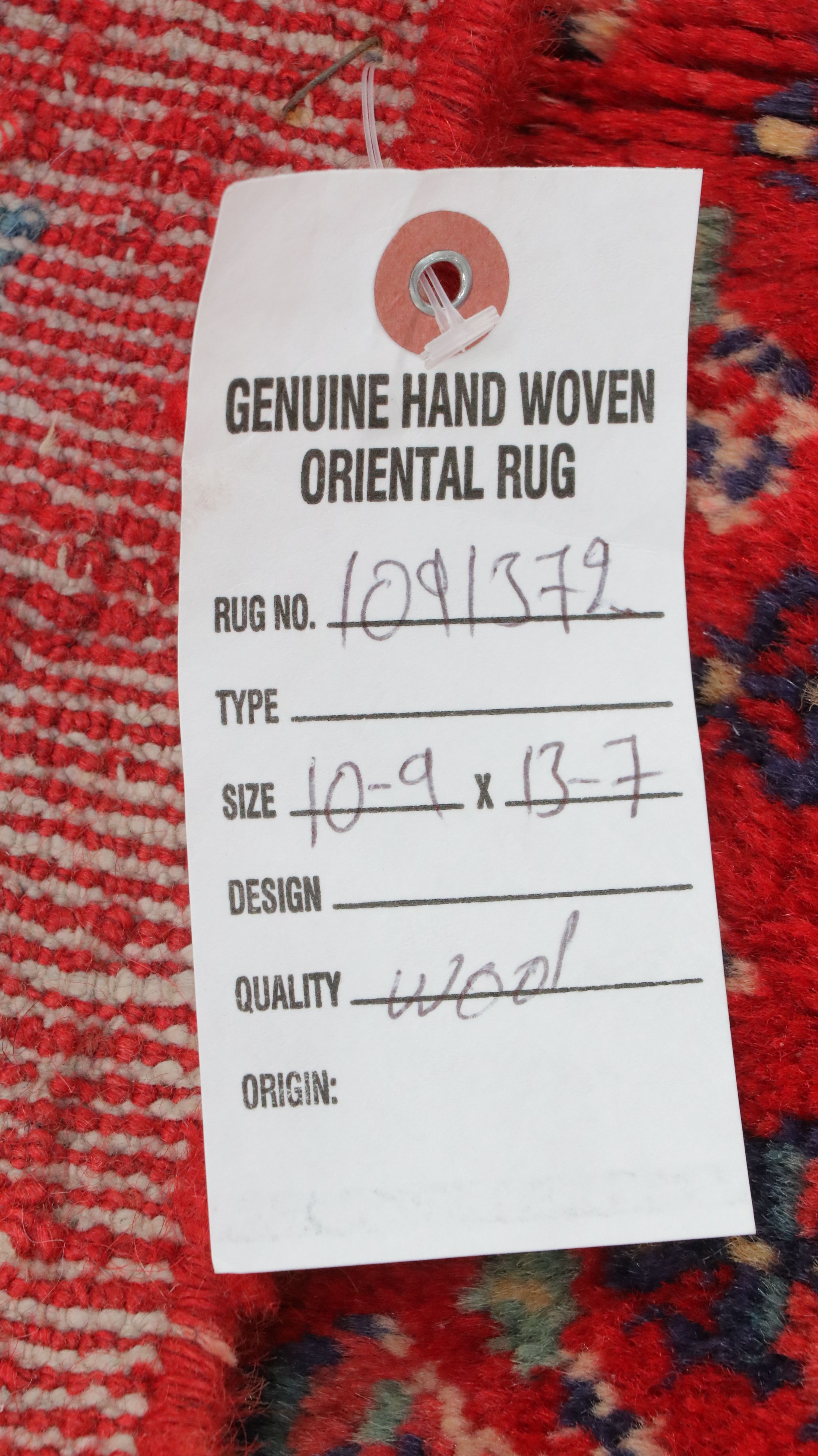 10'5 x 14'1 Hand-Knotted Persian Seraband Room-Sized Rug