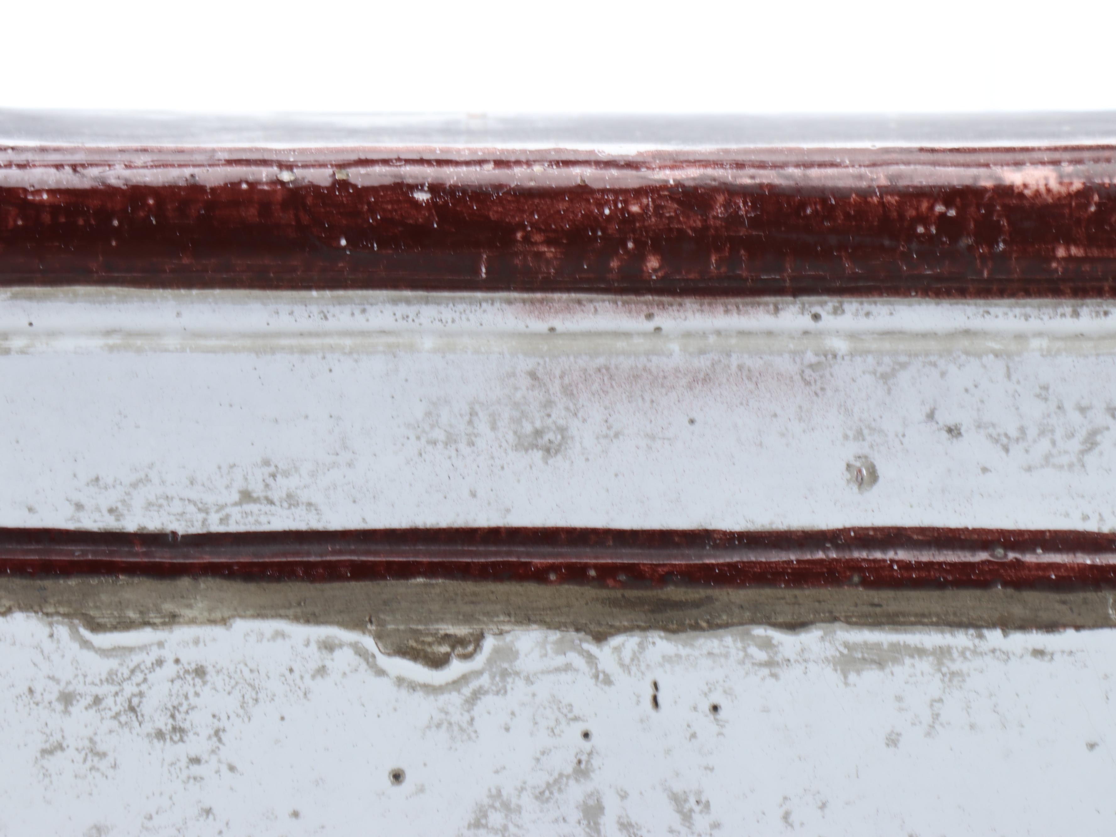 Enameled Ceramic Ice Box, Antique