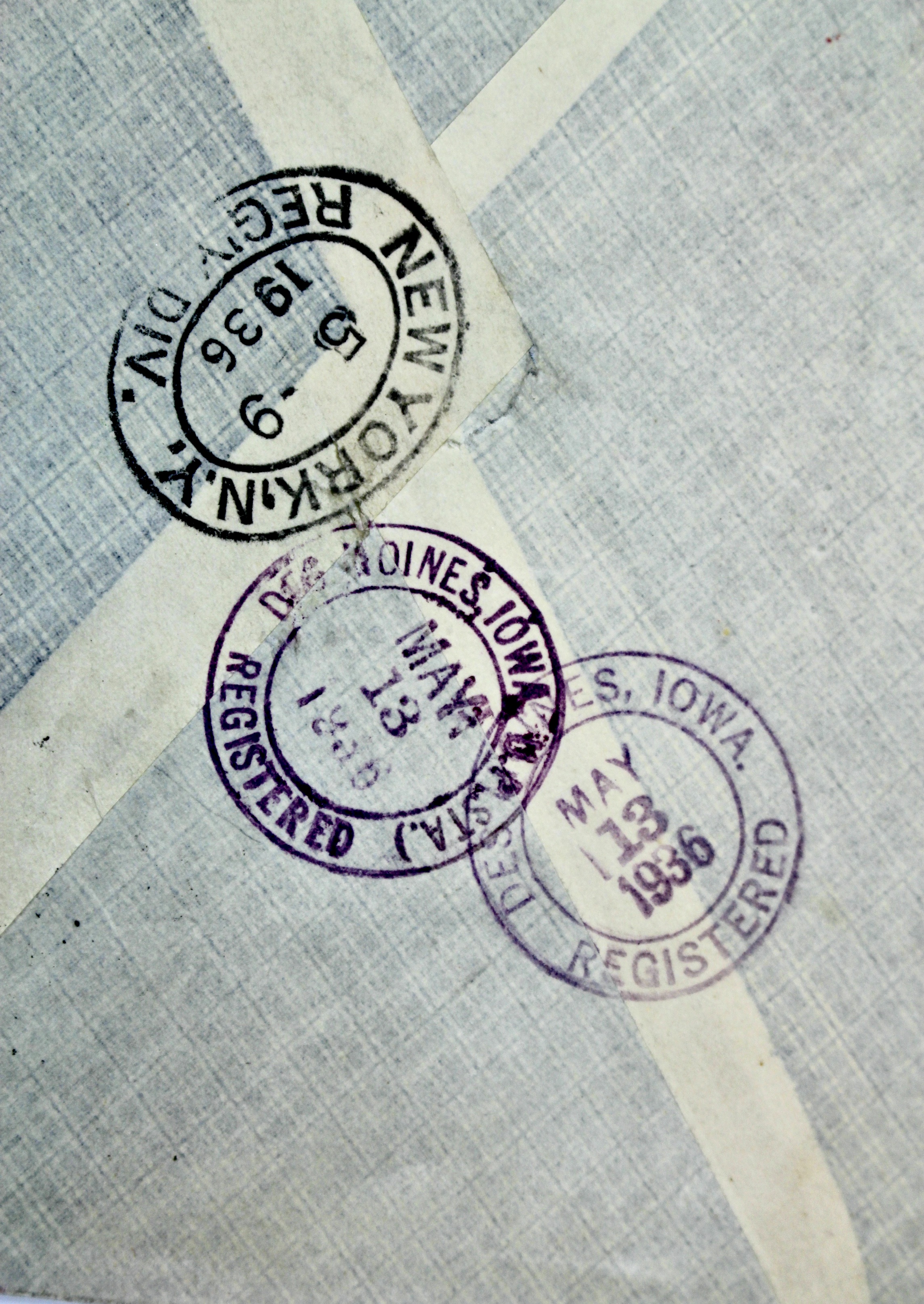 1936 Graf Zeppelin Postal Cover, Germany to New York