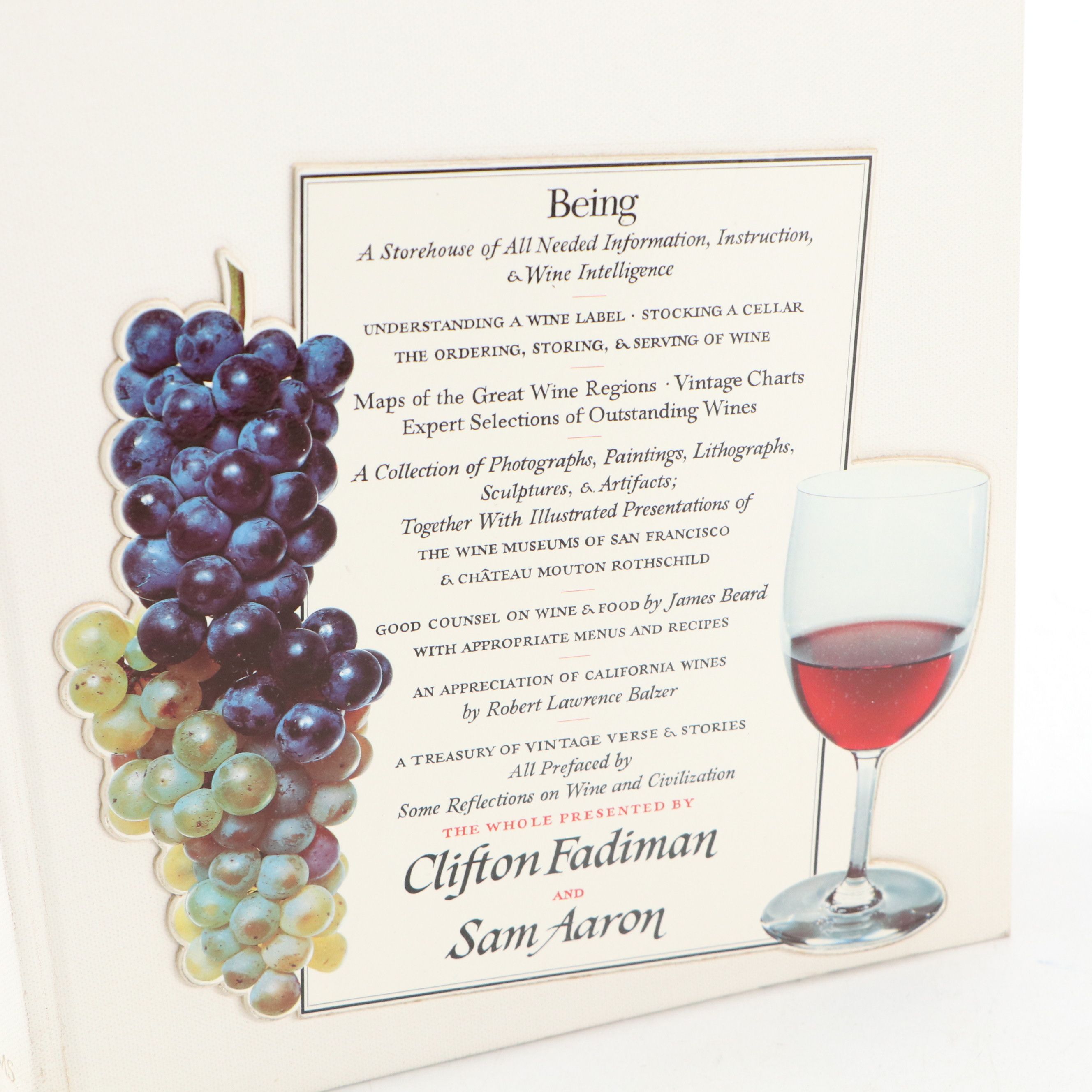 "The Joys of Wine" by Clifton Fadiman and Sam Aaron with Wine Cellar Catalogs