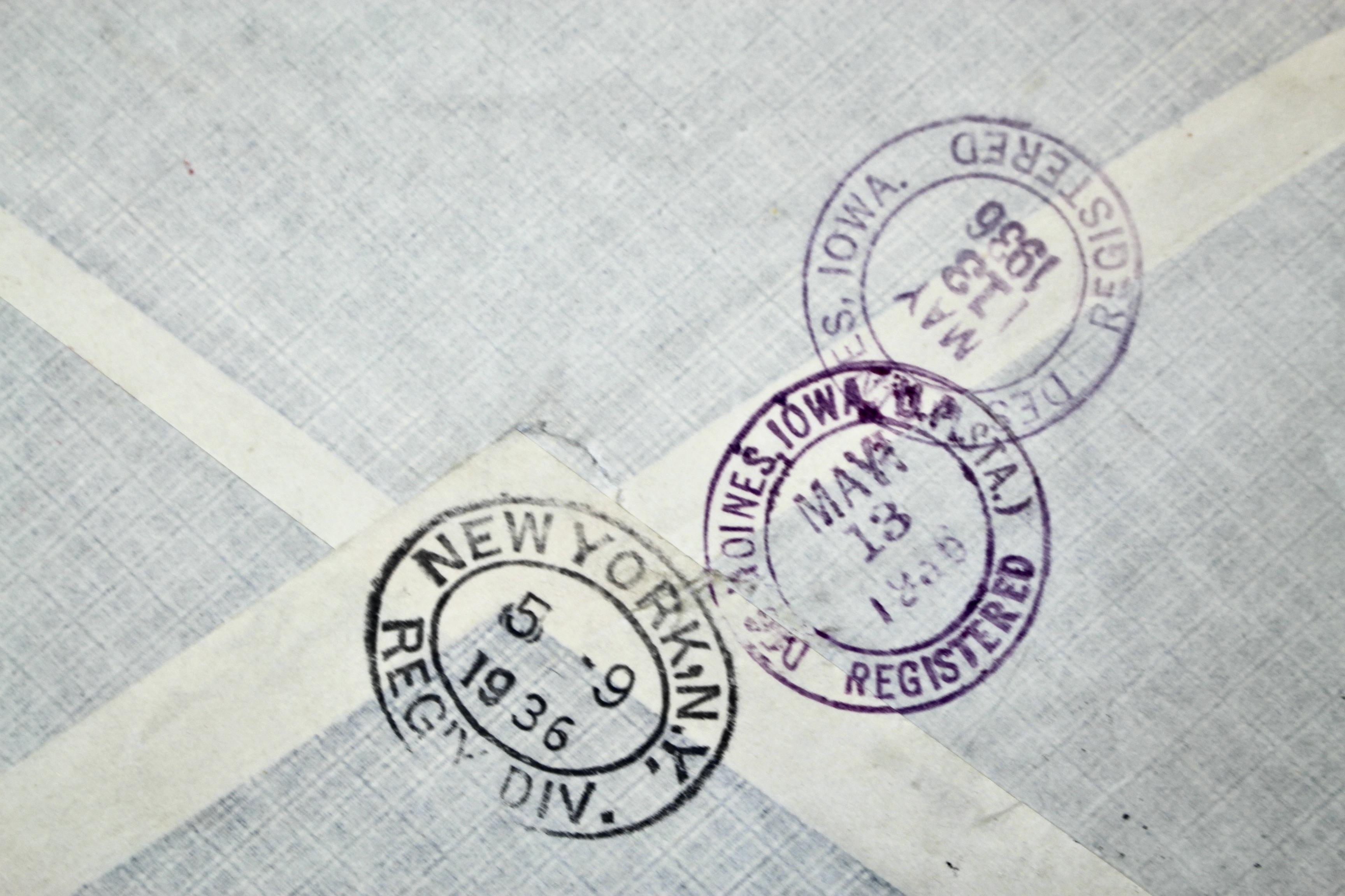 1936 Graf Zeppelin Postal Cover, Germany to New York