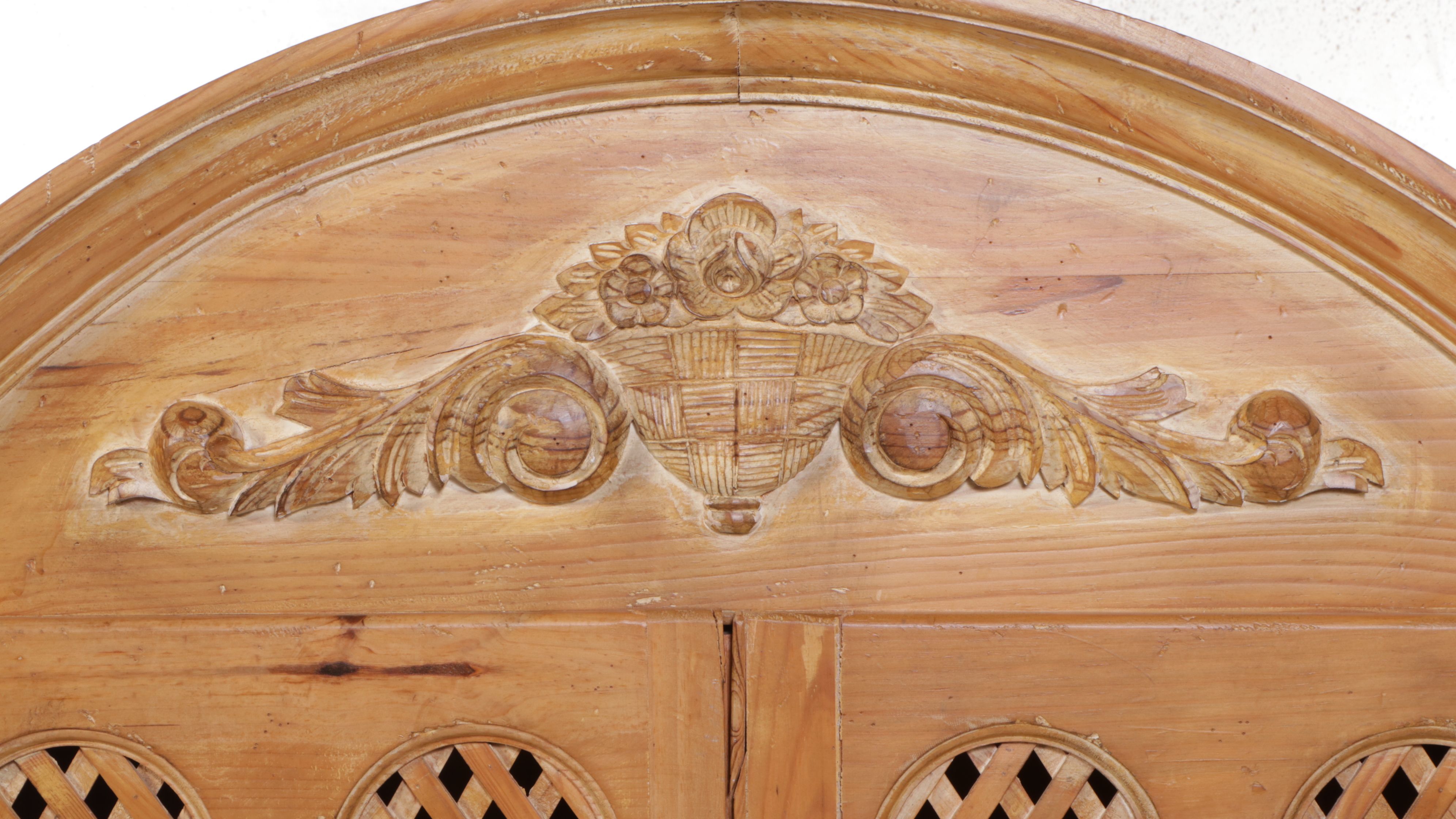 French Provincial Style Pine Cabinet