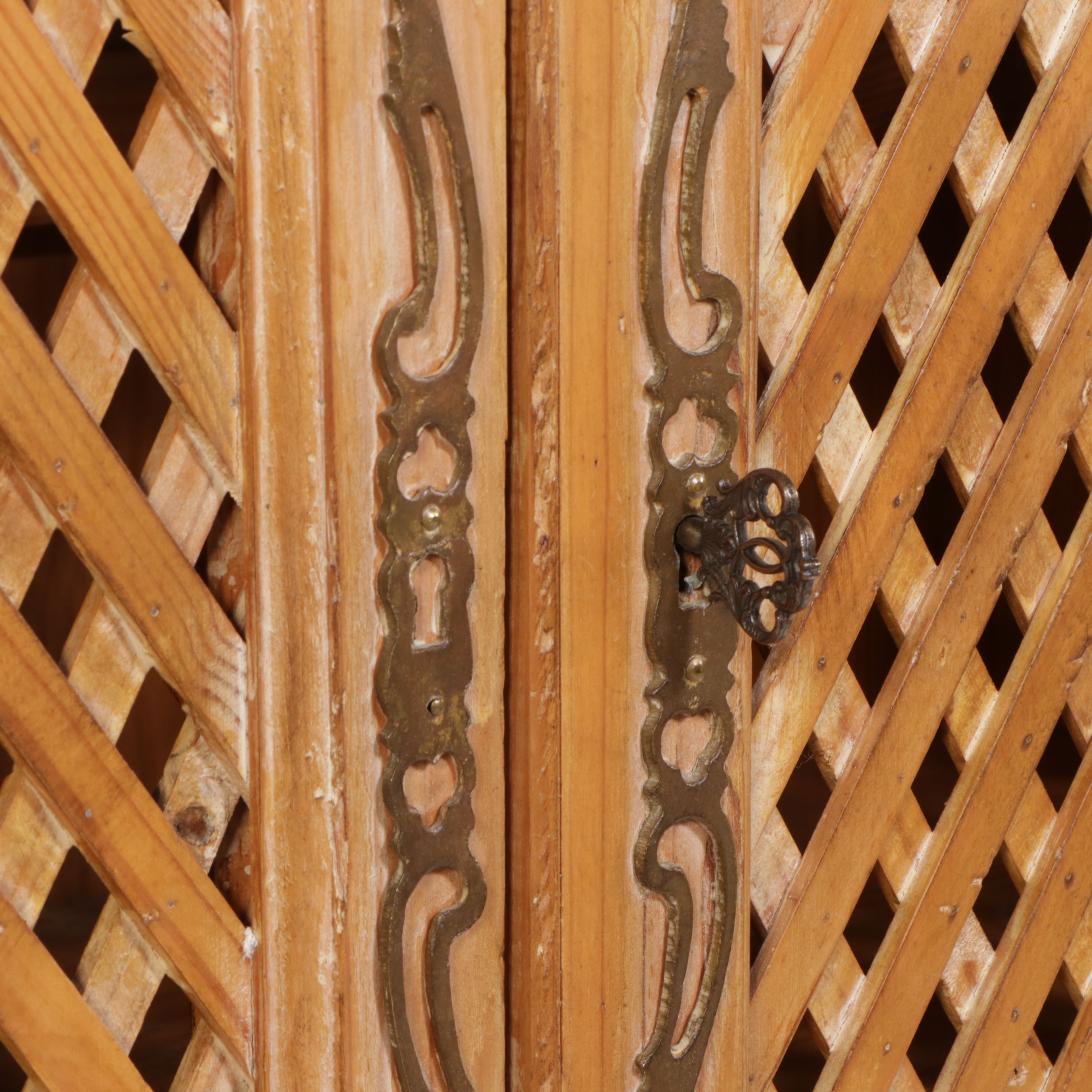 French Provincial Style Pine Cabinet