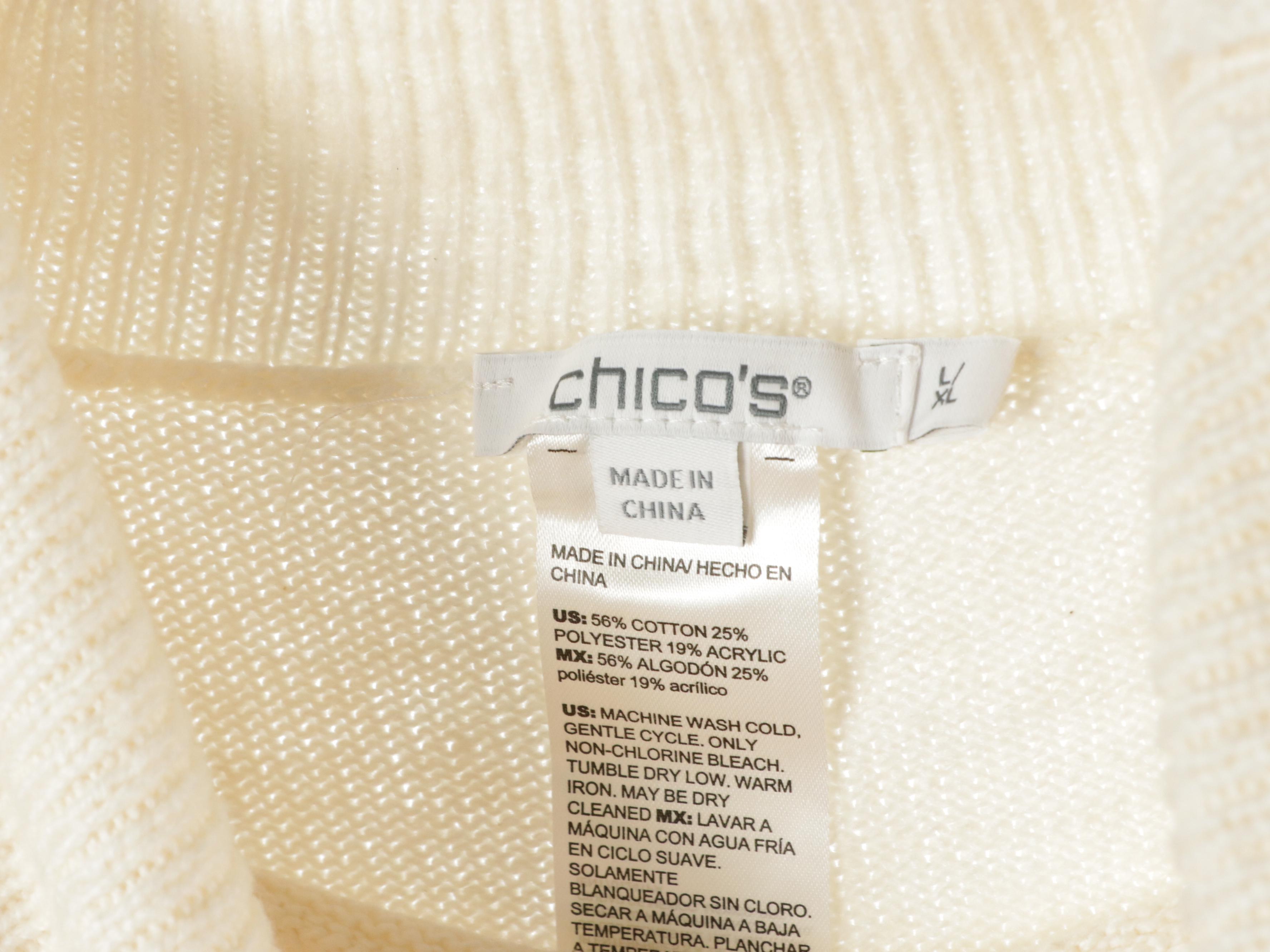 J. Crew, Banana Republic, and Chico's Jacket, Knit Tops, and Cowl Neck Poncho