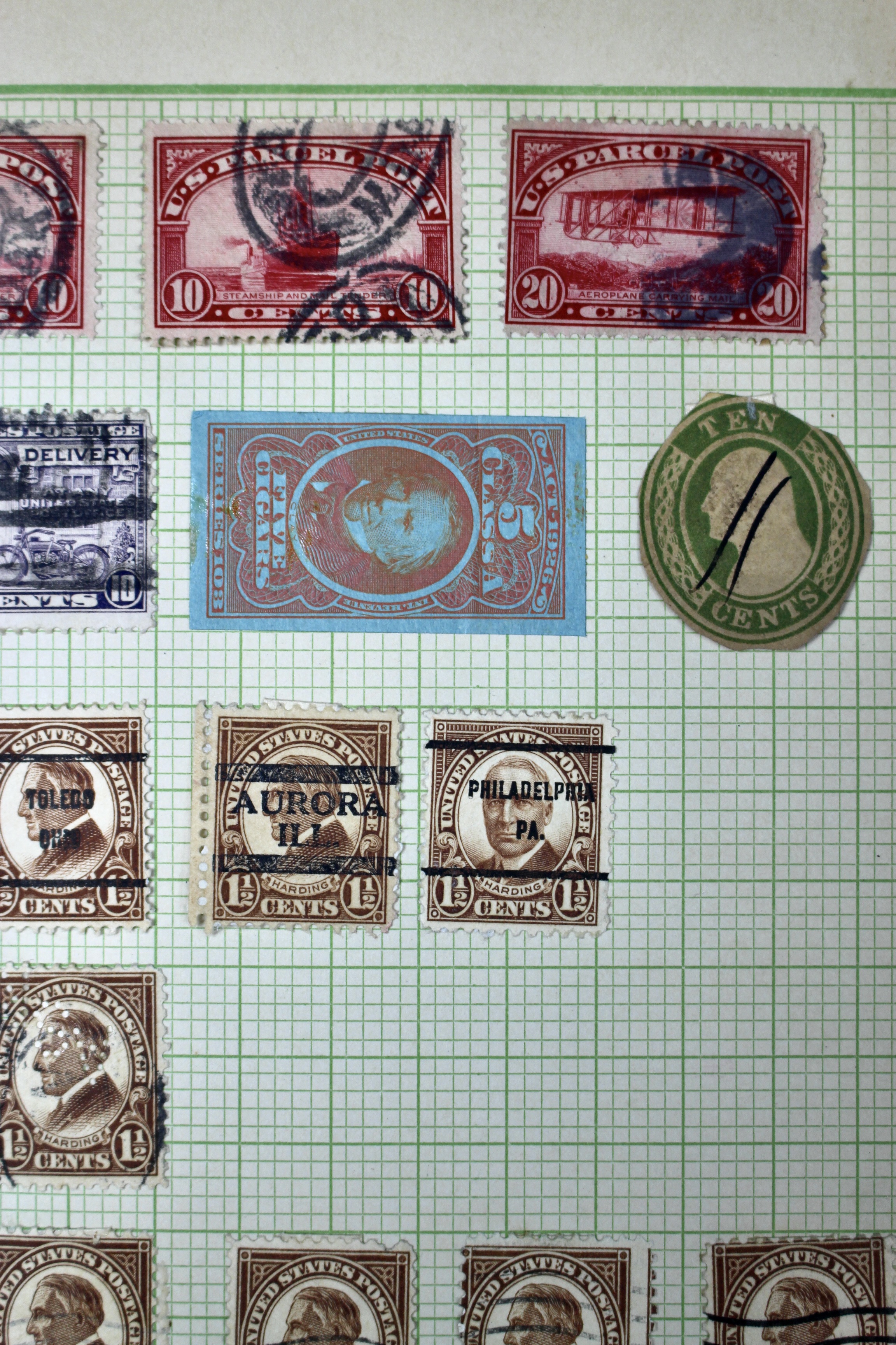 Early University Notebook of Hundreds of Vintage U.S. Postage Stamps