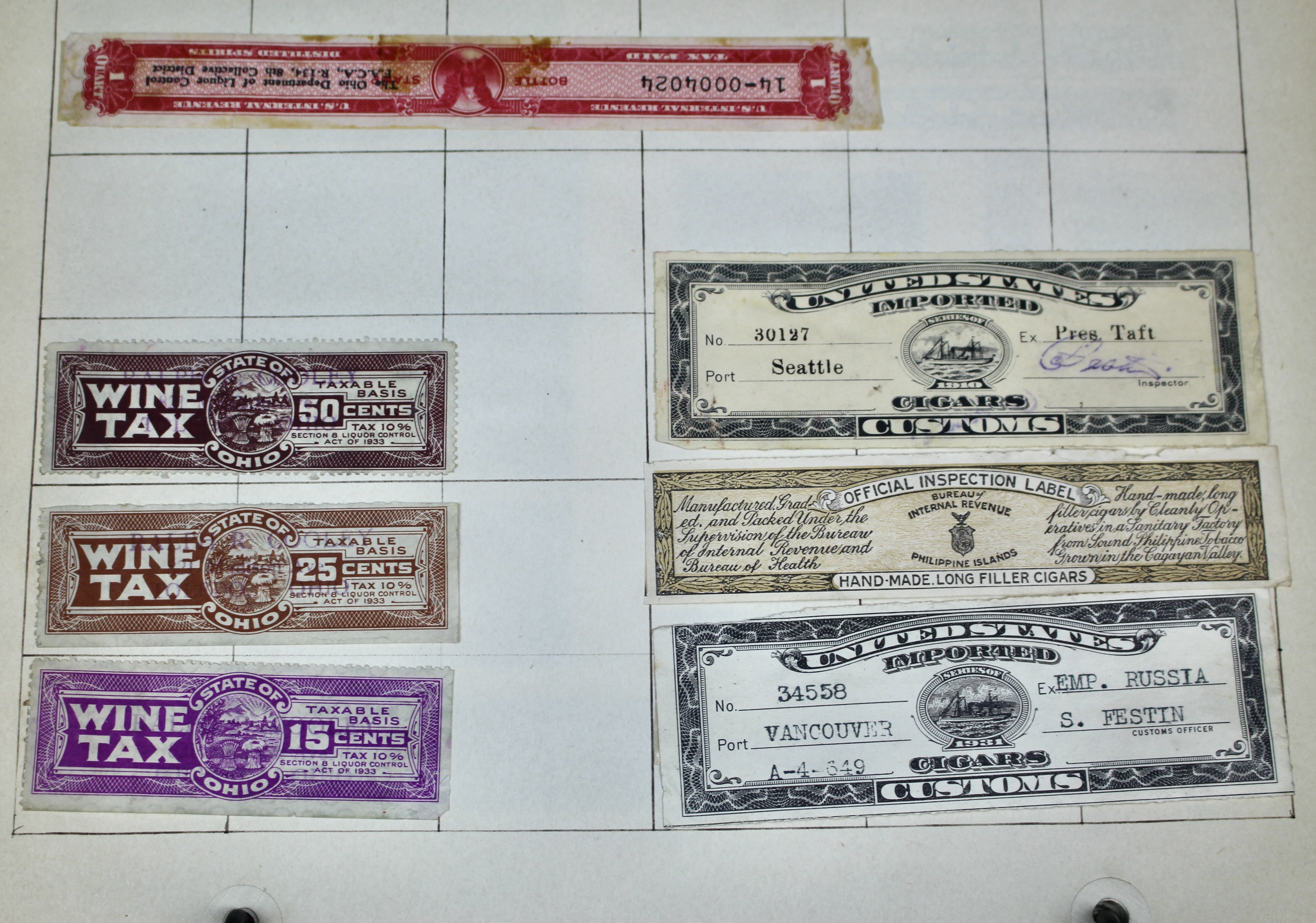 Early University Notebook of Hundreds of Vintage U.S. Postage Stamps