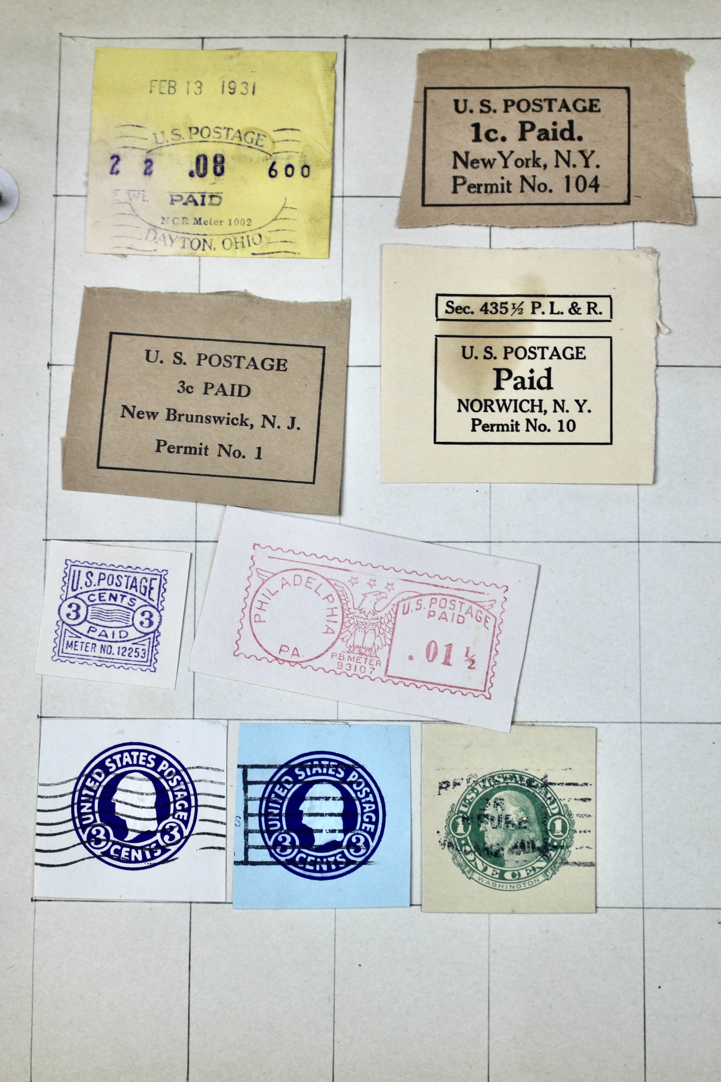 Early University Notebook of Hundreds of Vintage U.S. Postage Stamps