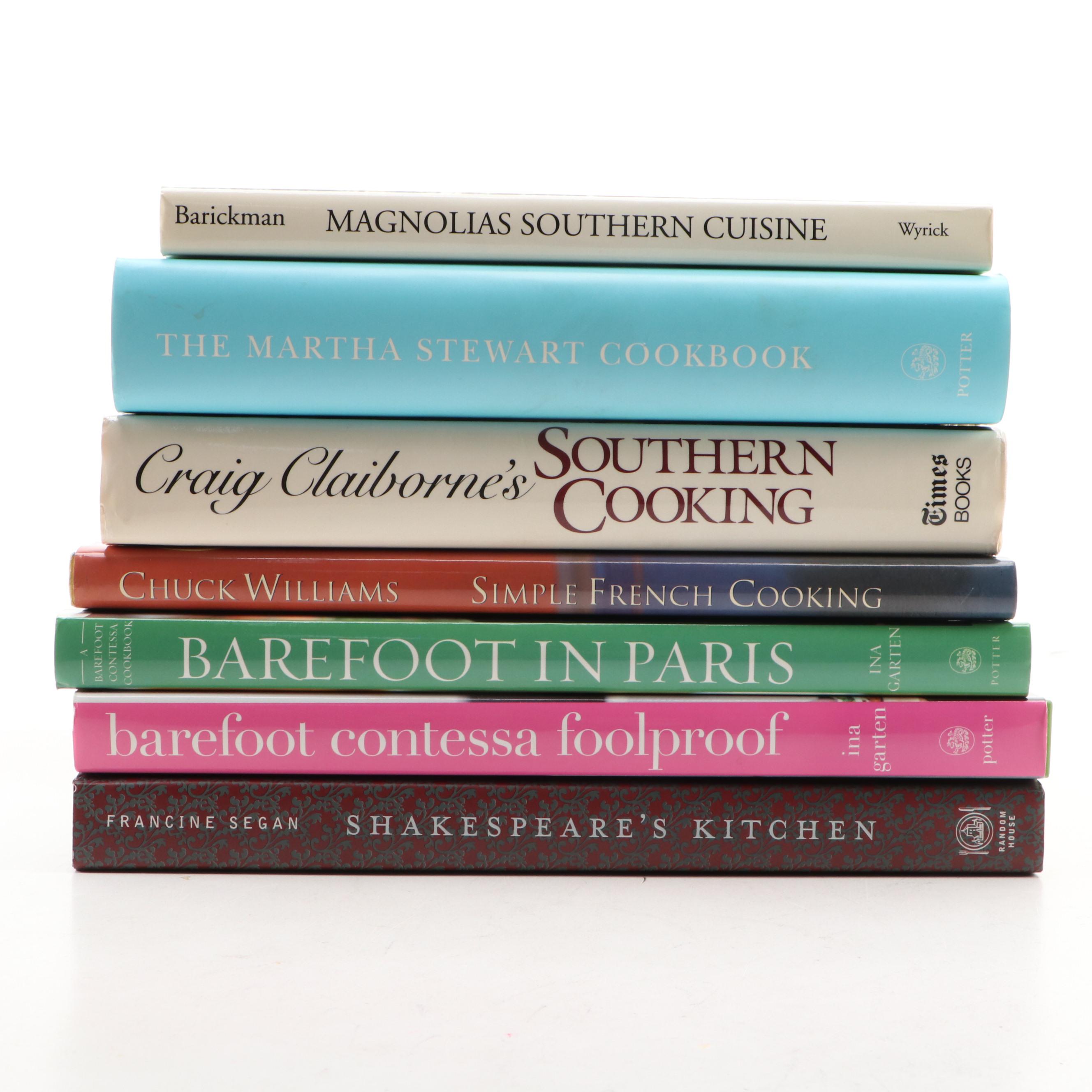 First Edition "Shakespeare's Kitchen" by Francine Segan with More Cookbooks