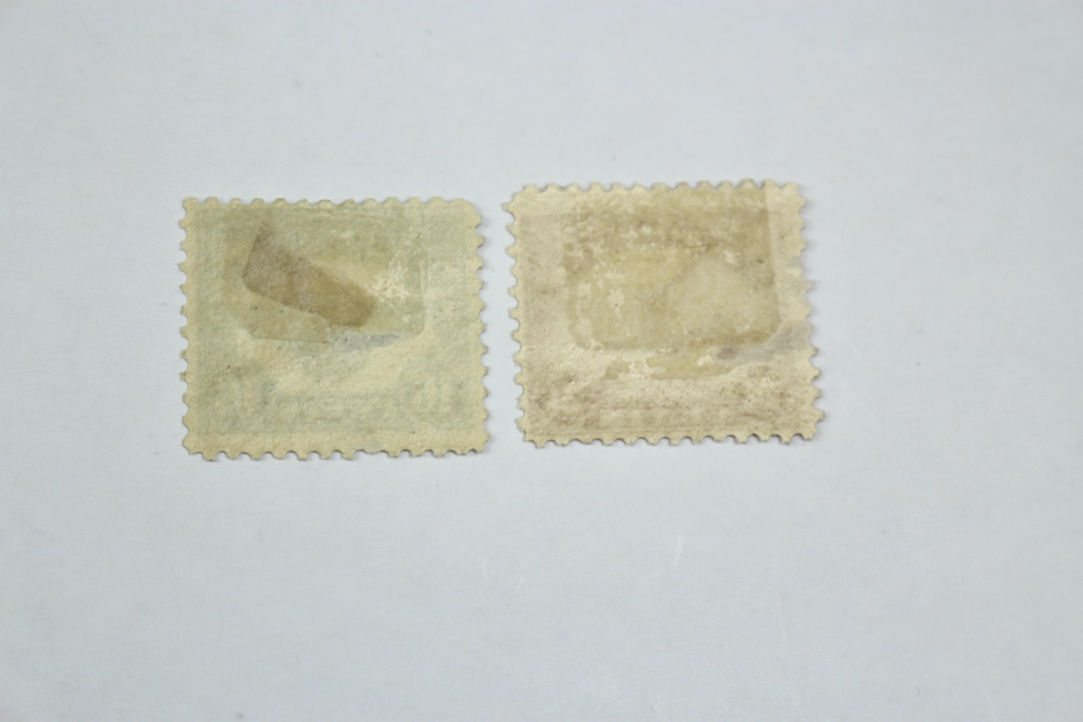 Seven Early Mint Hinged U.S. Air Mail Stamps