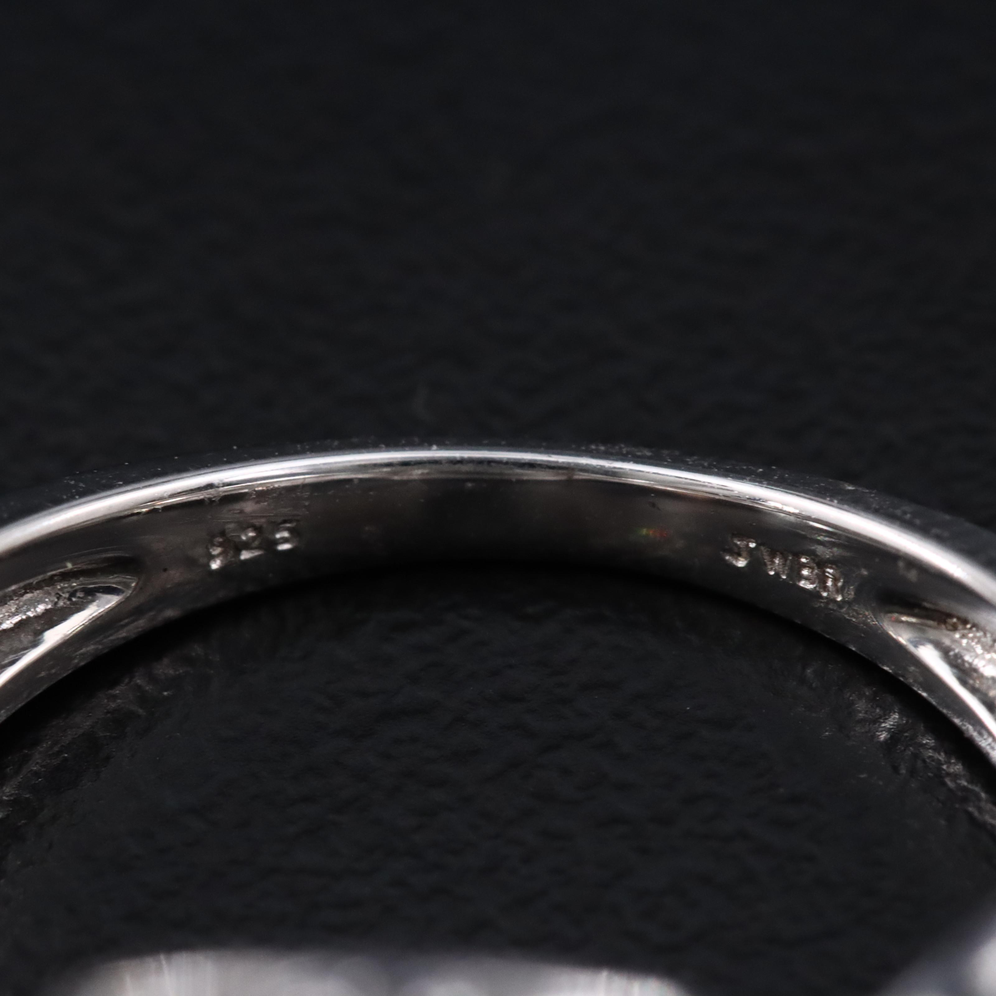 Sterling Prasiolite, Diopside and White Sapphire Ring