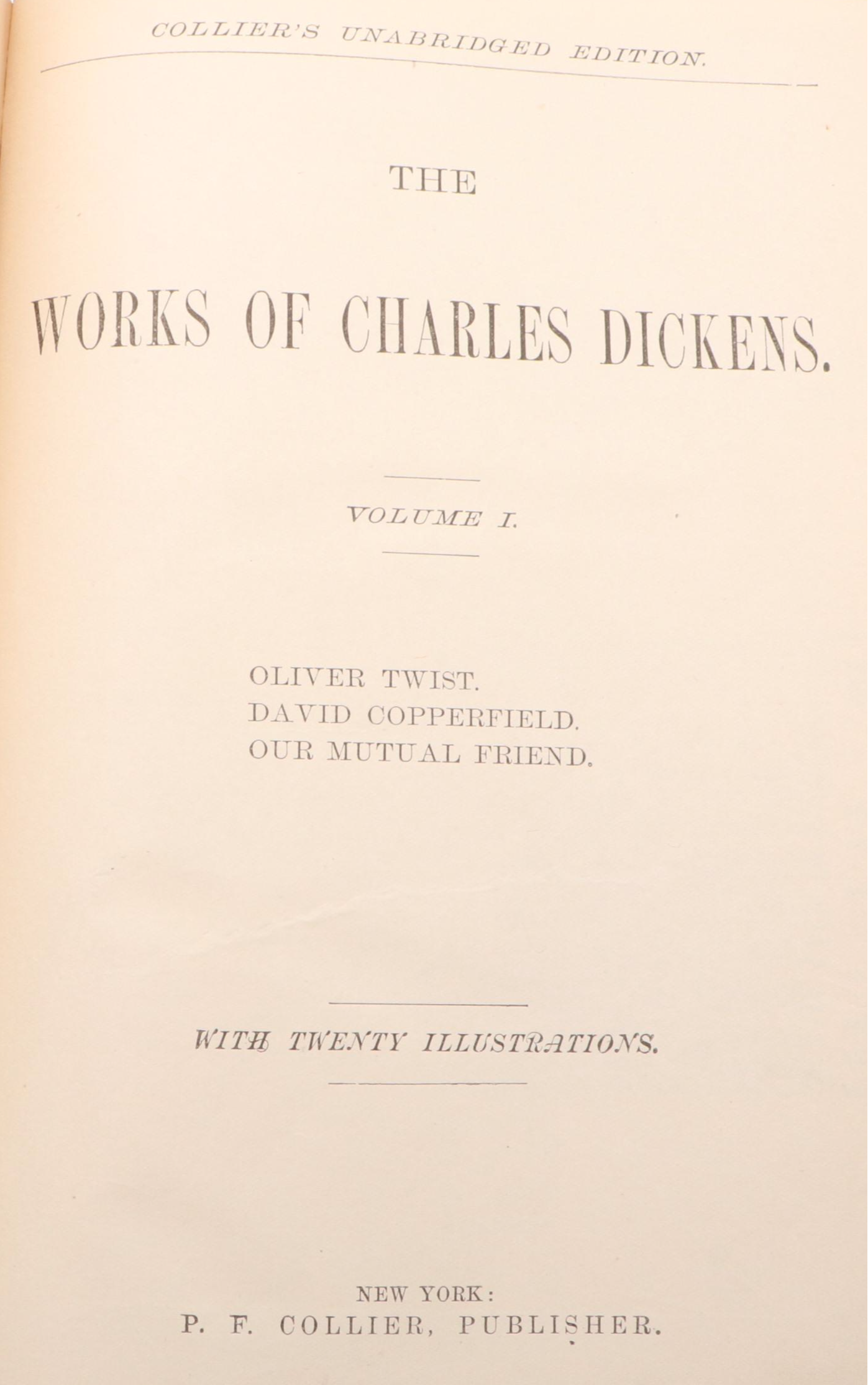 Illustrated "The Works of Charles Dickens" Six-Volume Set, Late 19th Century