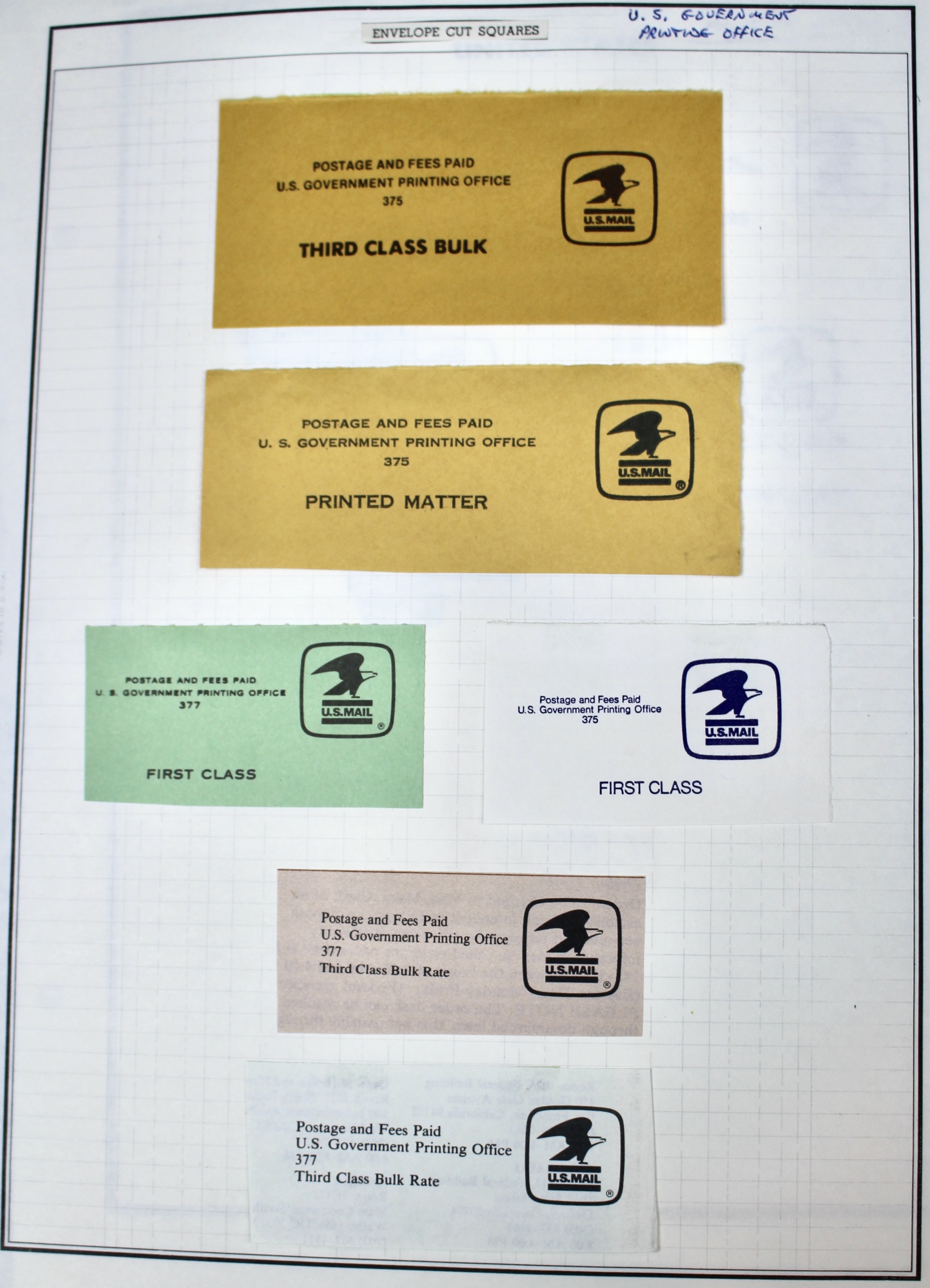 Fifty Pages of Cut Corner Postage Stamps, Mint and Used