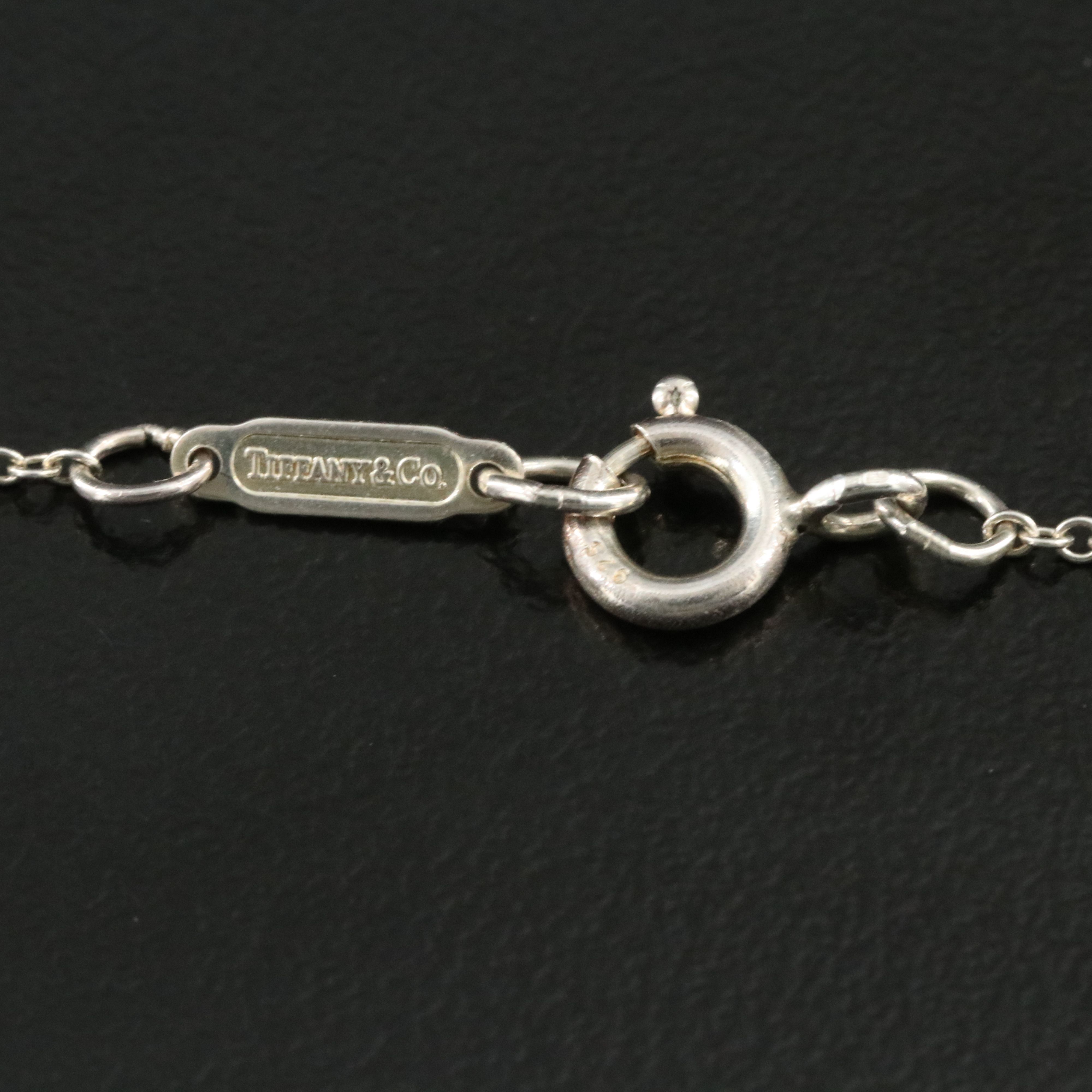 Tiffany & Co. Nature Sterling and Pearl Rose Drop Necklace