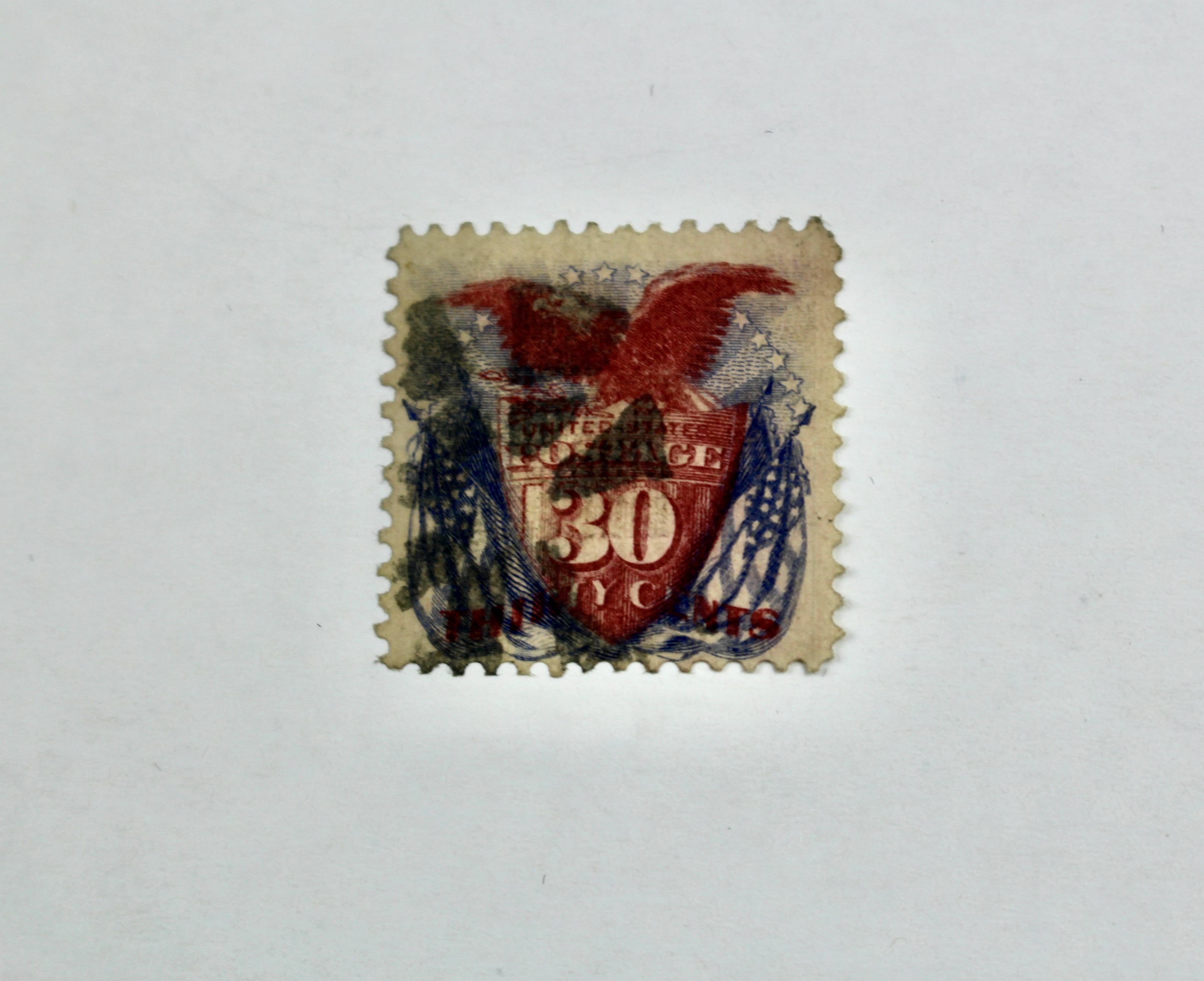 U.S. Scott #121, 30-Cent Pictorial Postage Stamp, 1869