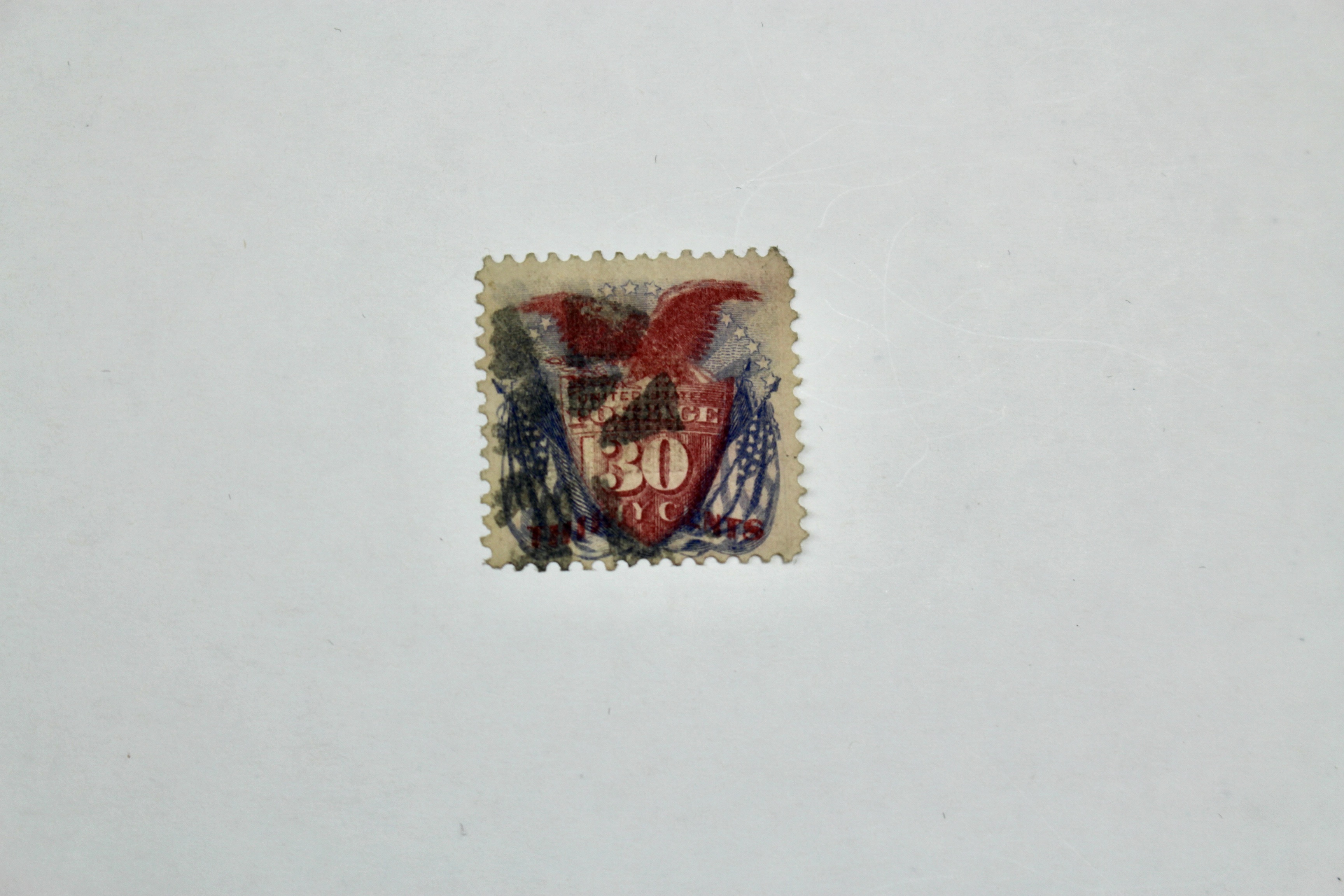 U.S. Scott #121, 30-Cent Pictorial Postage Stamp, 1869