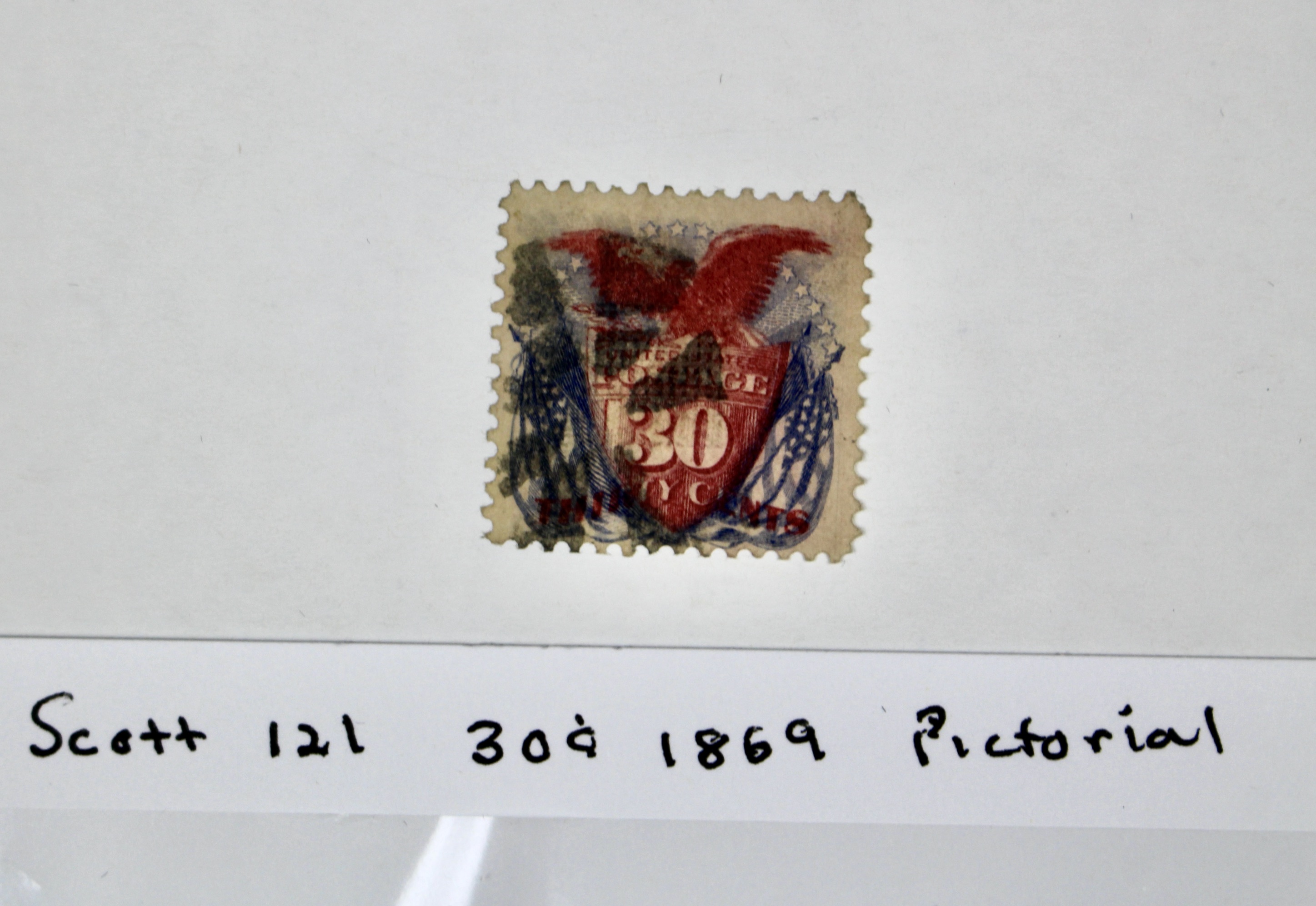 U.S. Scott #121, 30-Cent Pictorial Postage Stamp, 1869
