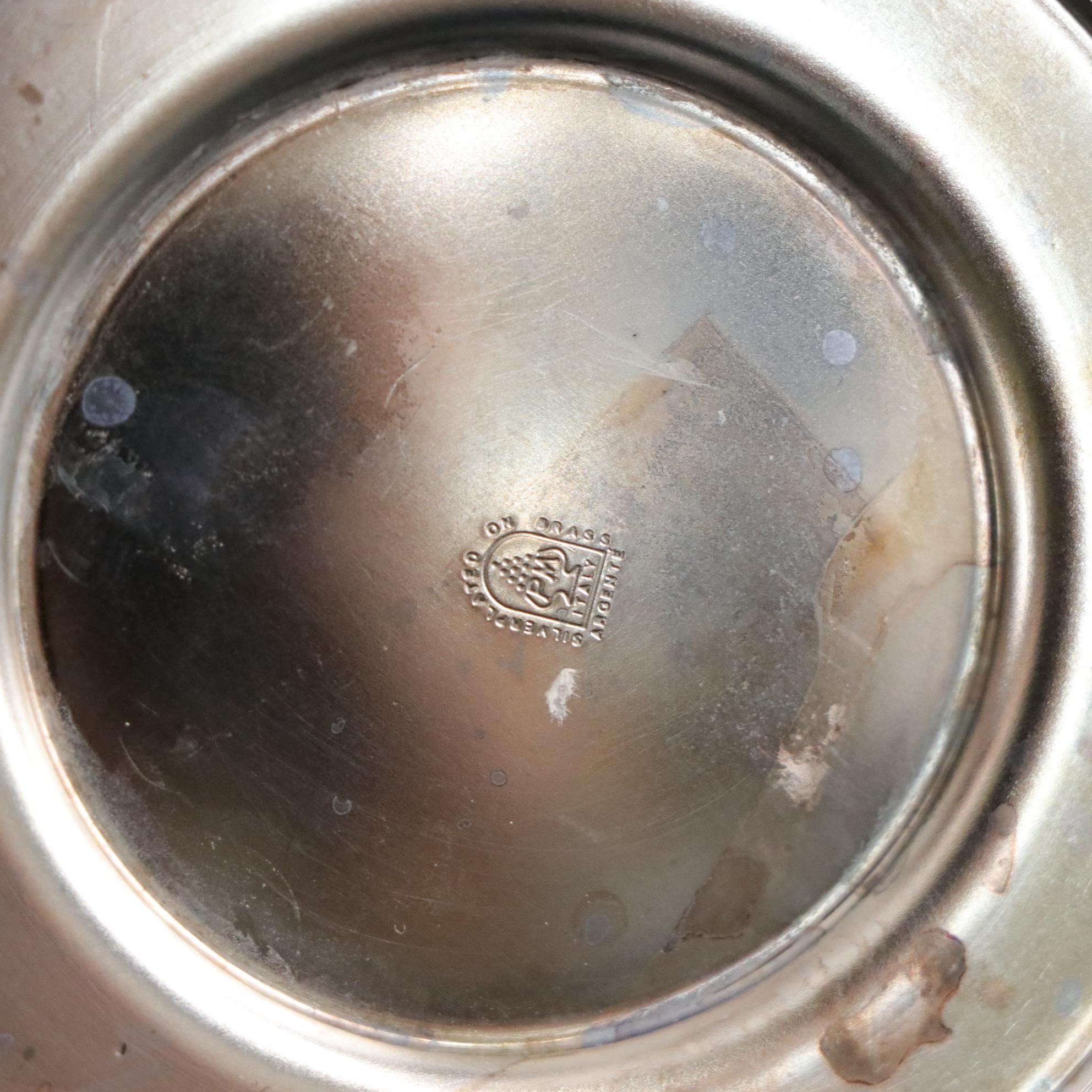 Pampaloni Italian Modern Silver Plate Coffee and Tea Service