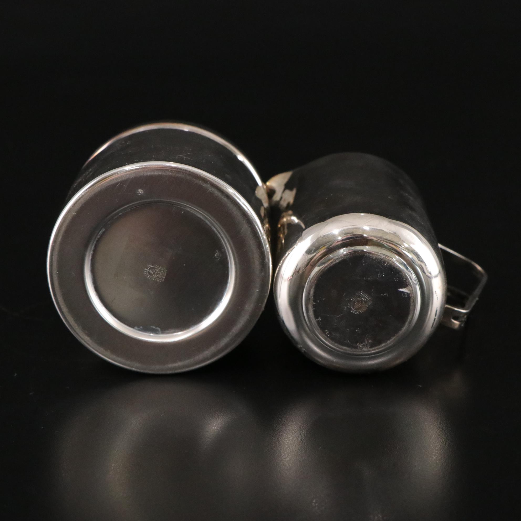 Pampaloni Italian Modern Silver Plate Coffee and Tea Service