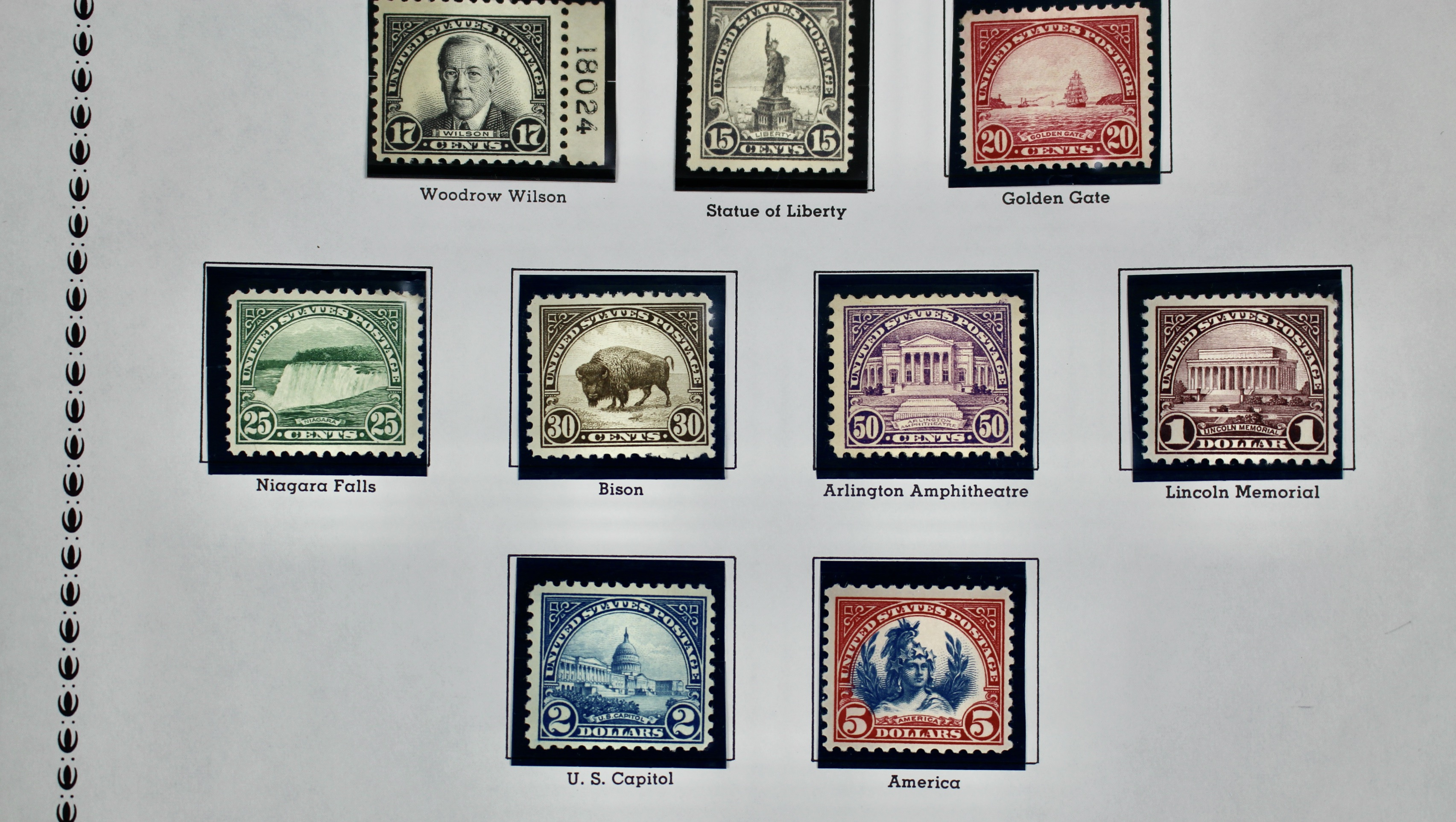 Mint Never Hinged Scott 551 to 573 Regular Issue Postage Stamps, 1922 to 1926