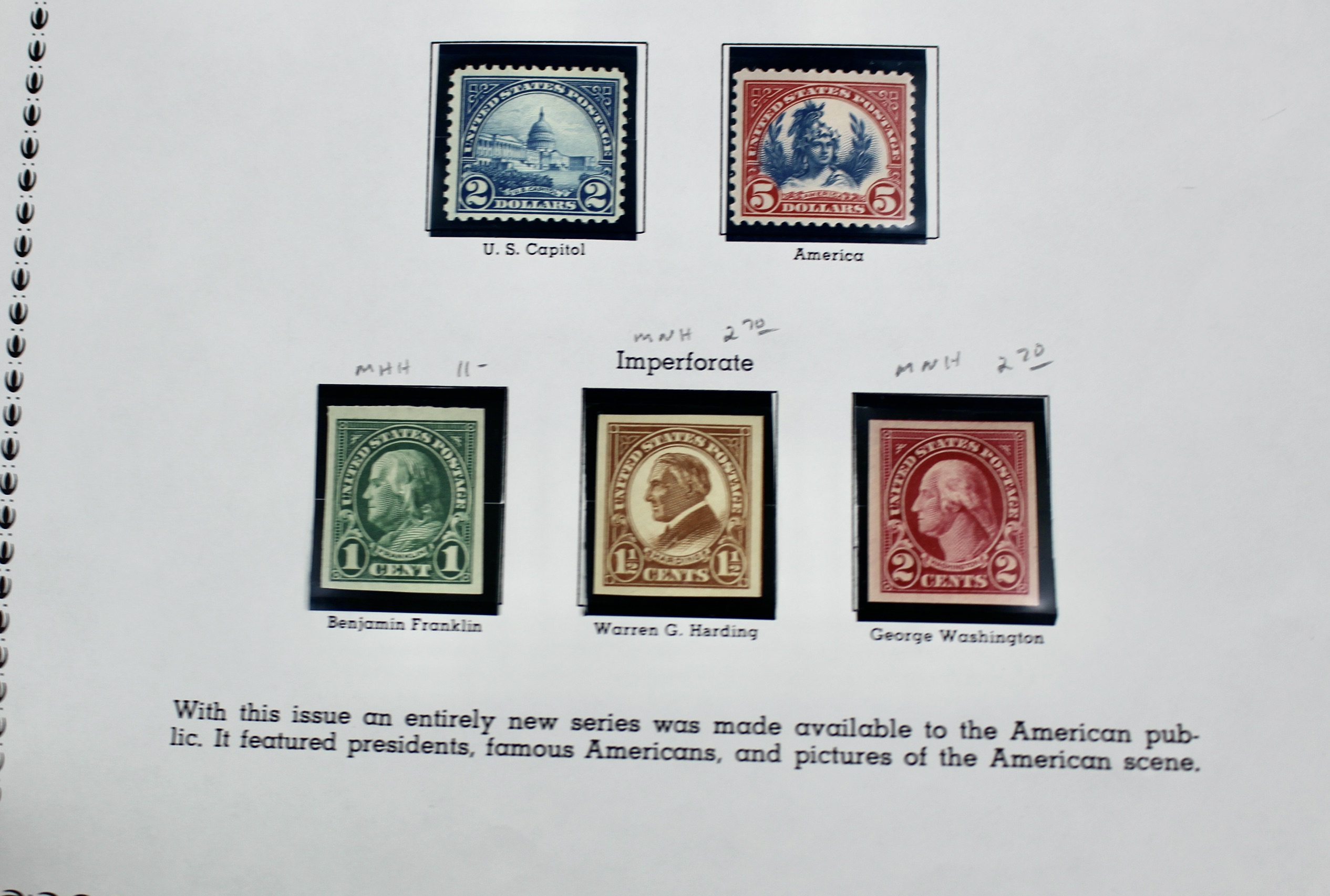 Mint Never Hinged Scott 551 to 573 Regular Issue Postage Stamps, 1922 to 1926