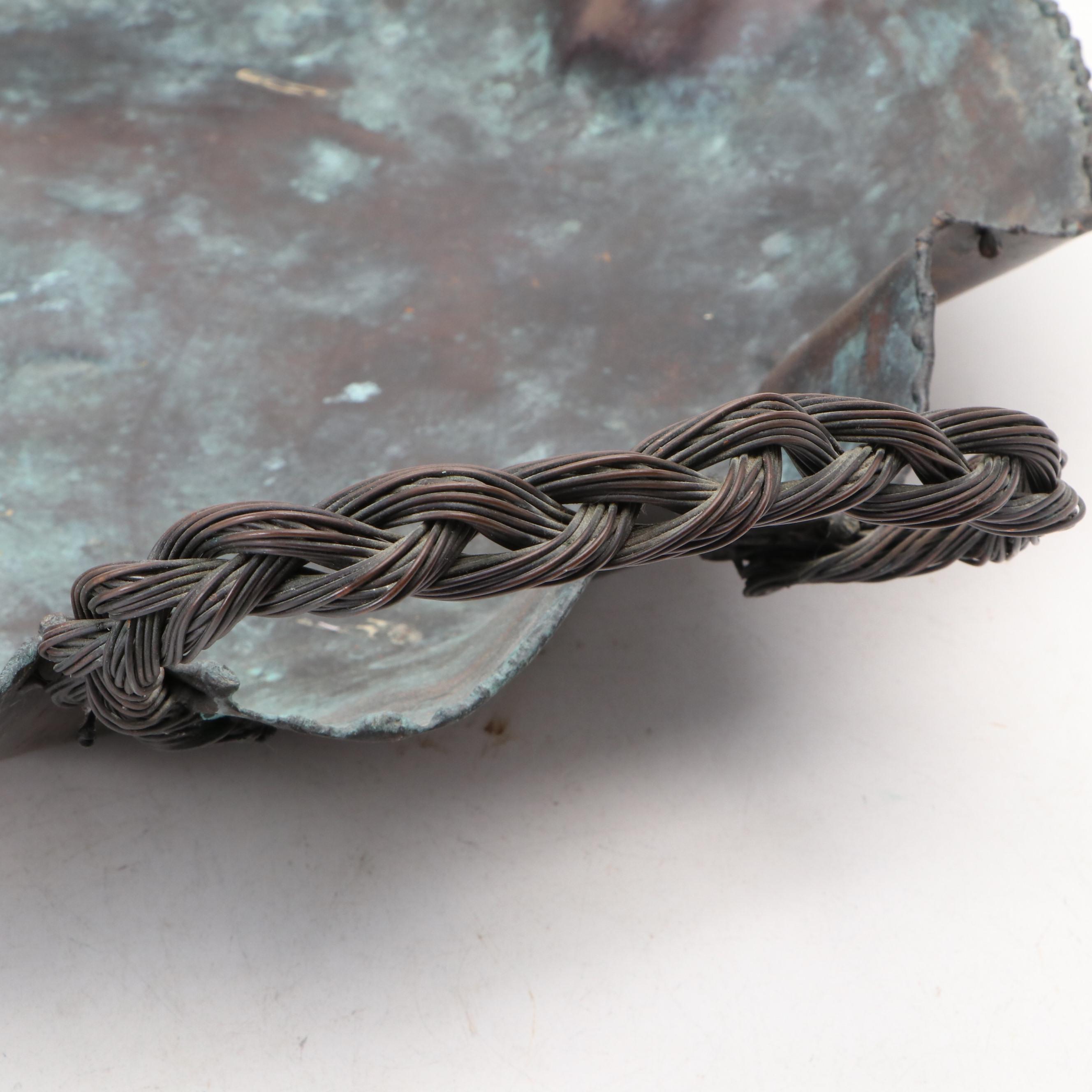 Mid-West Art Group Handcrafted Reclaimed Copper and Metal Bowl