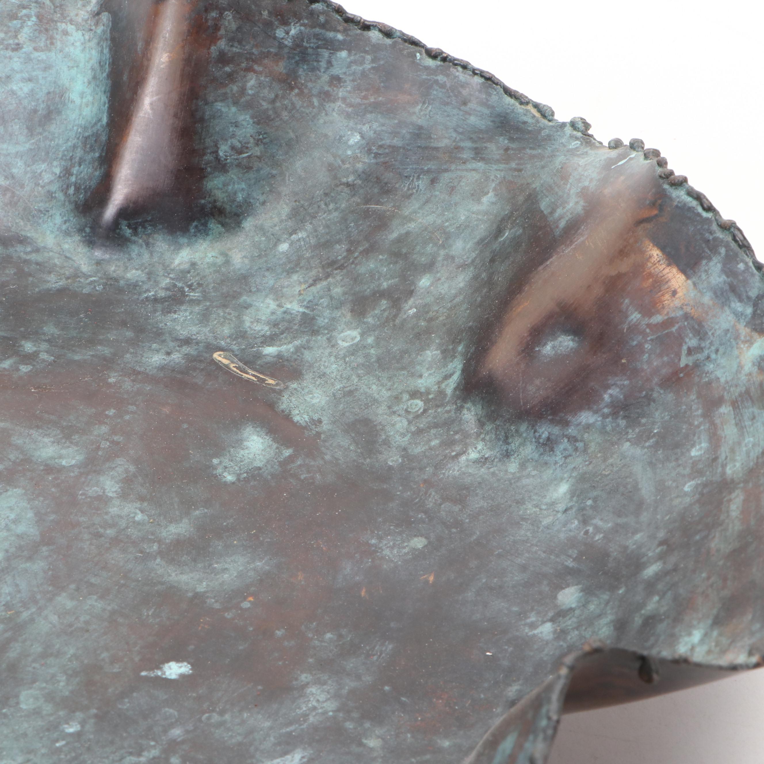 Mid-West Art Group Handcrafted Reclaimed Copper and Metal Bowl