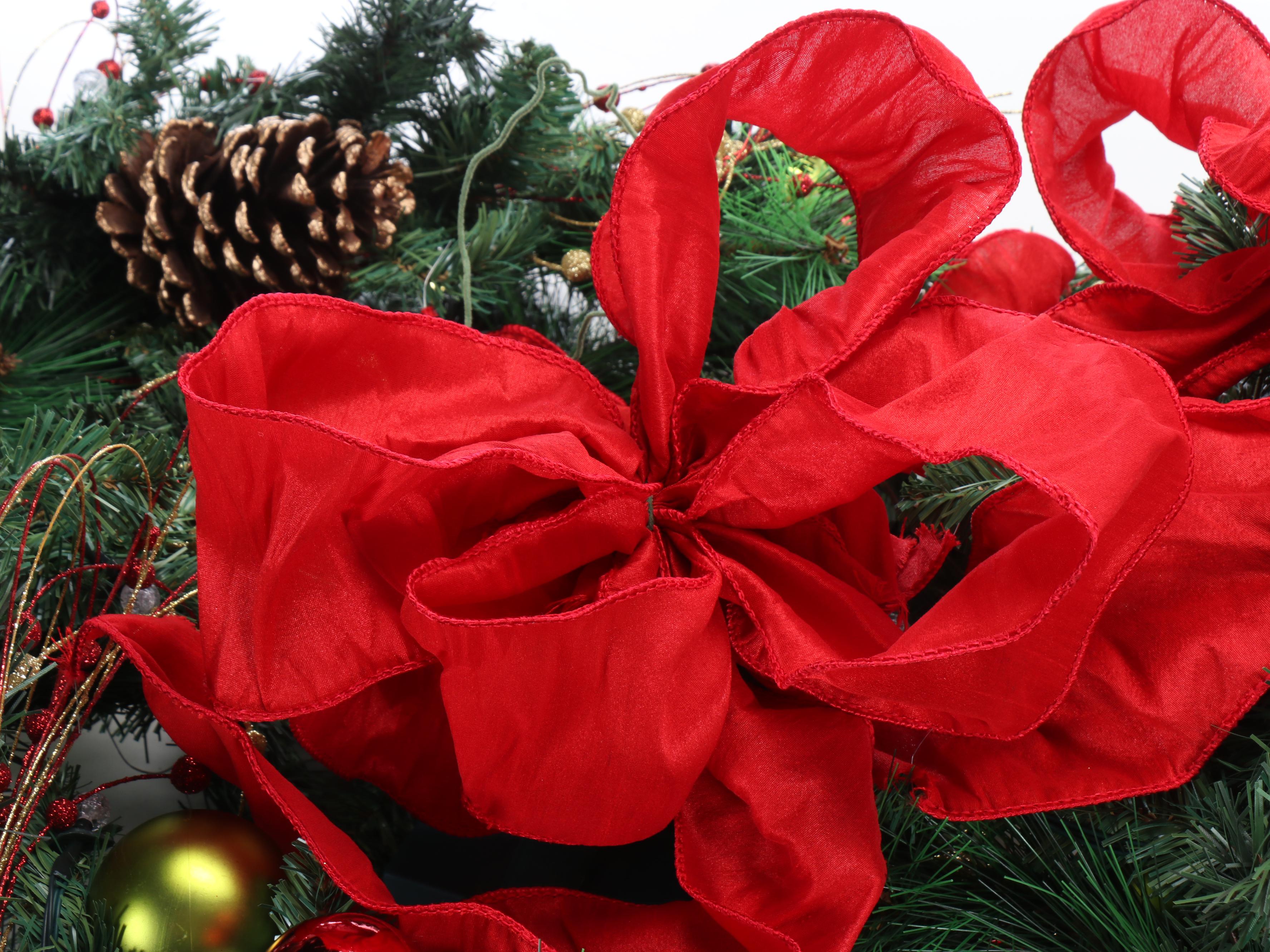 Artificial Pine and Ornament Christmas Garland