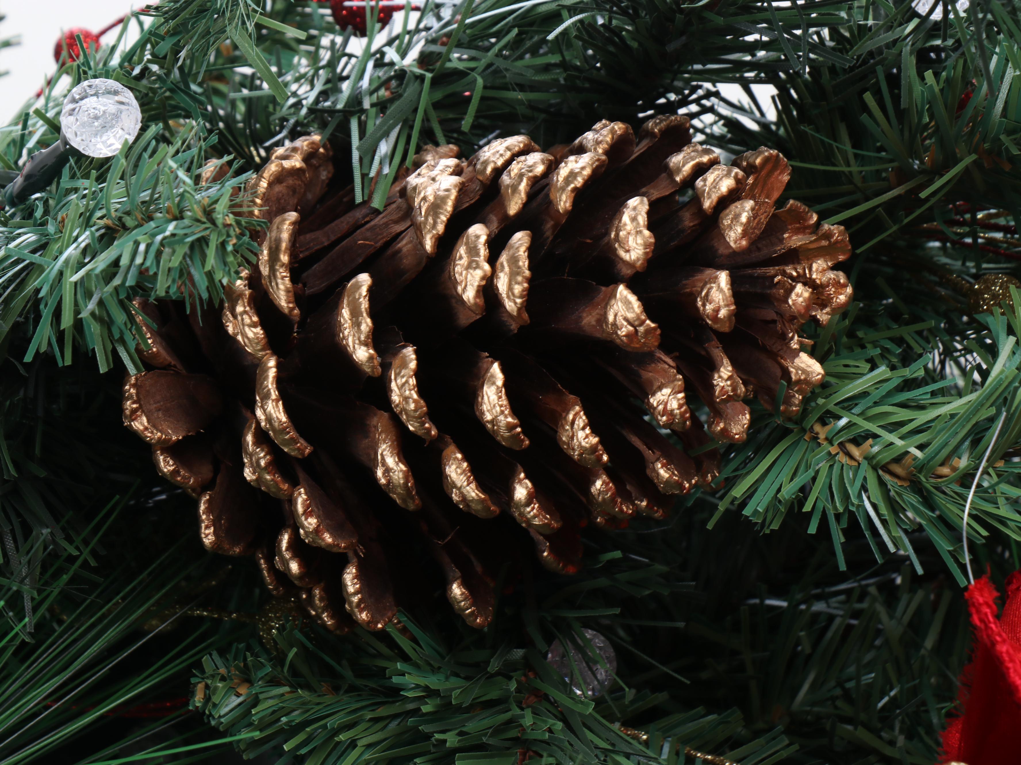 Artificial Pine and Ornament Christmas Garland