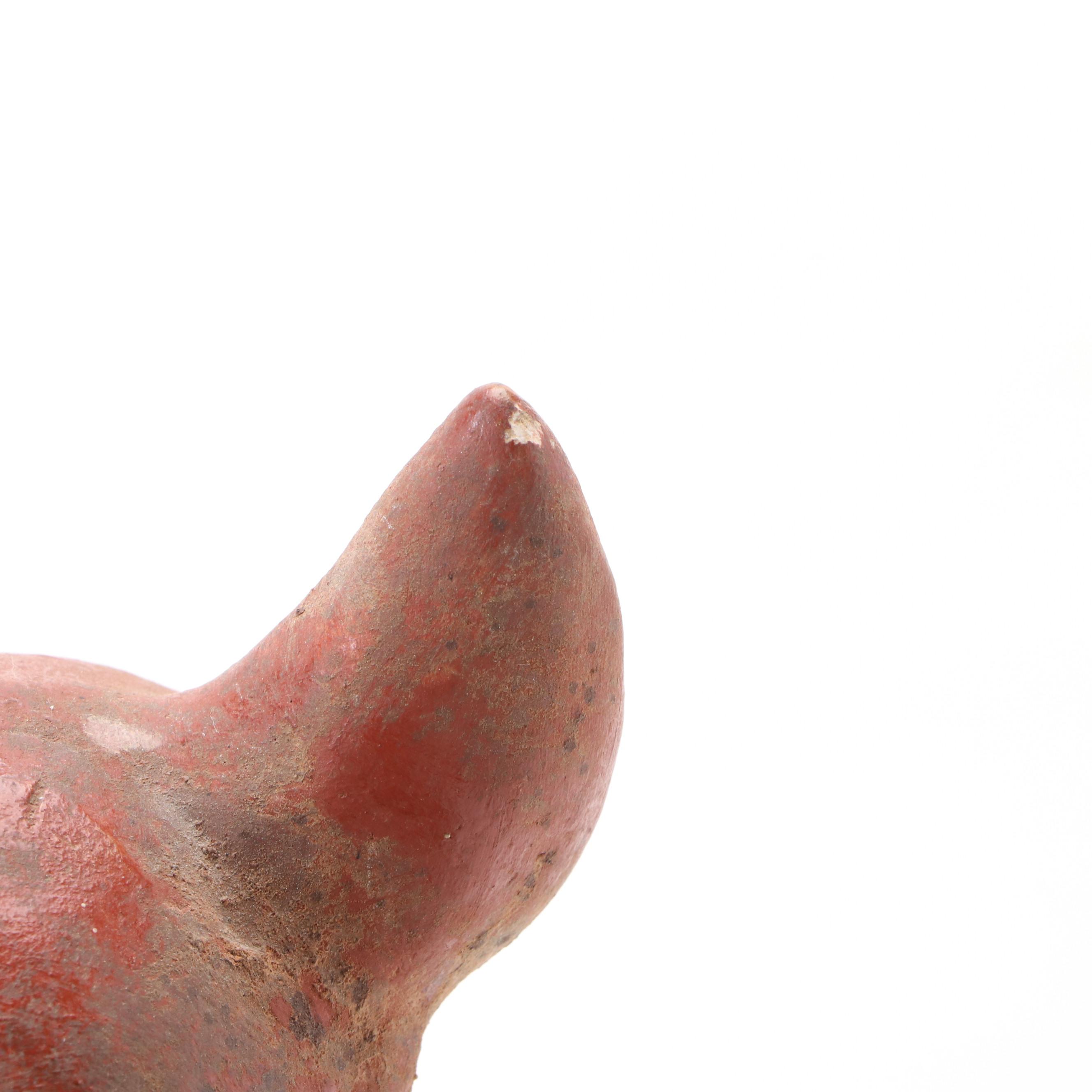 Pre-Columbian Colima Pottery Xoloizcuintle Dog Vessel, Ca. 200 BCE-200 CE