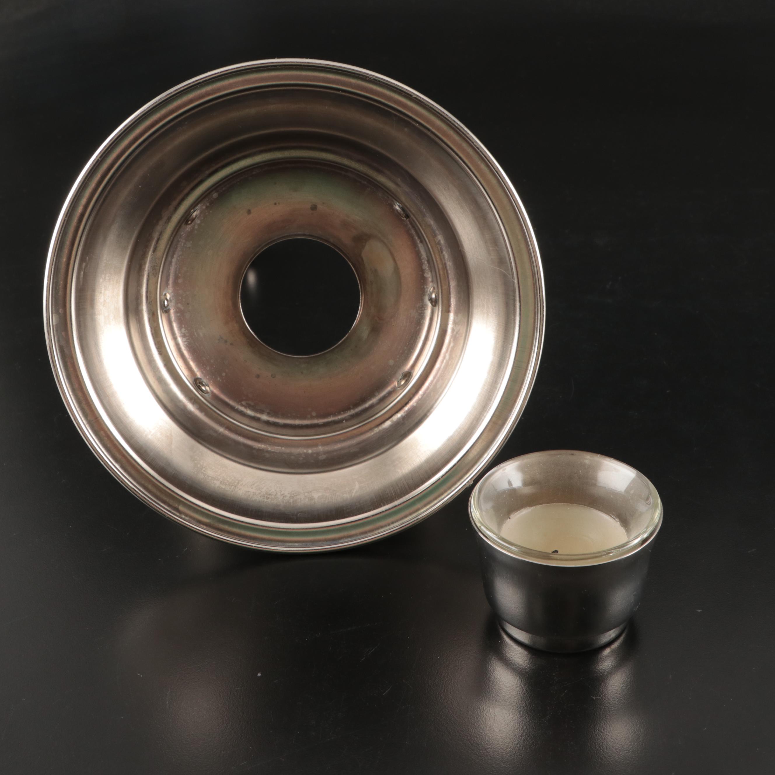 Edwardian Style Silver Plate Tilting Coffee or Tea Carafe, 20th Century