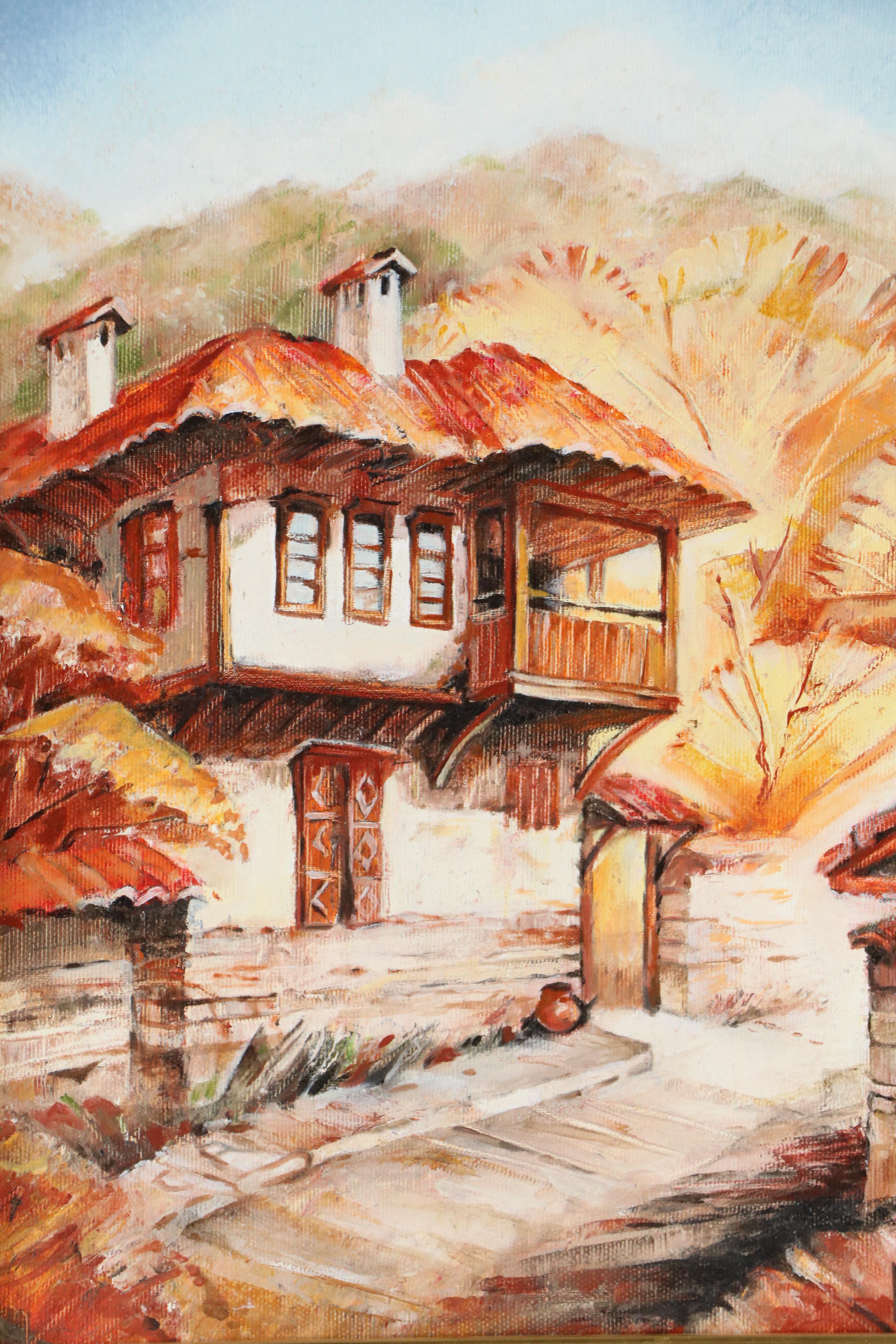 Polina Gerdjikova Oil Painting of Villa Landscape, 2014