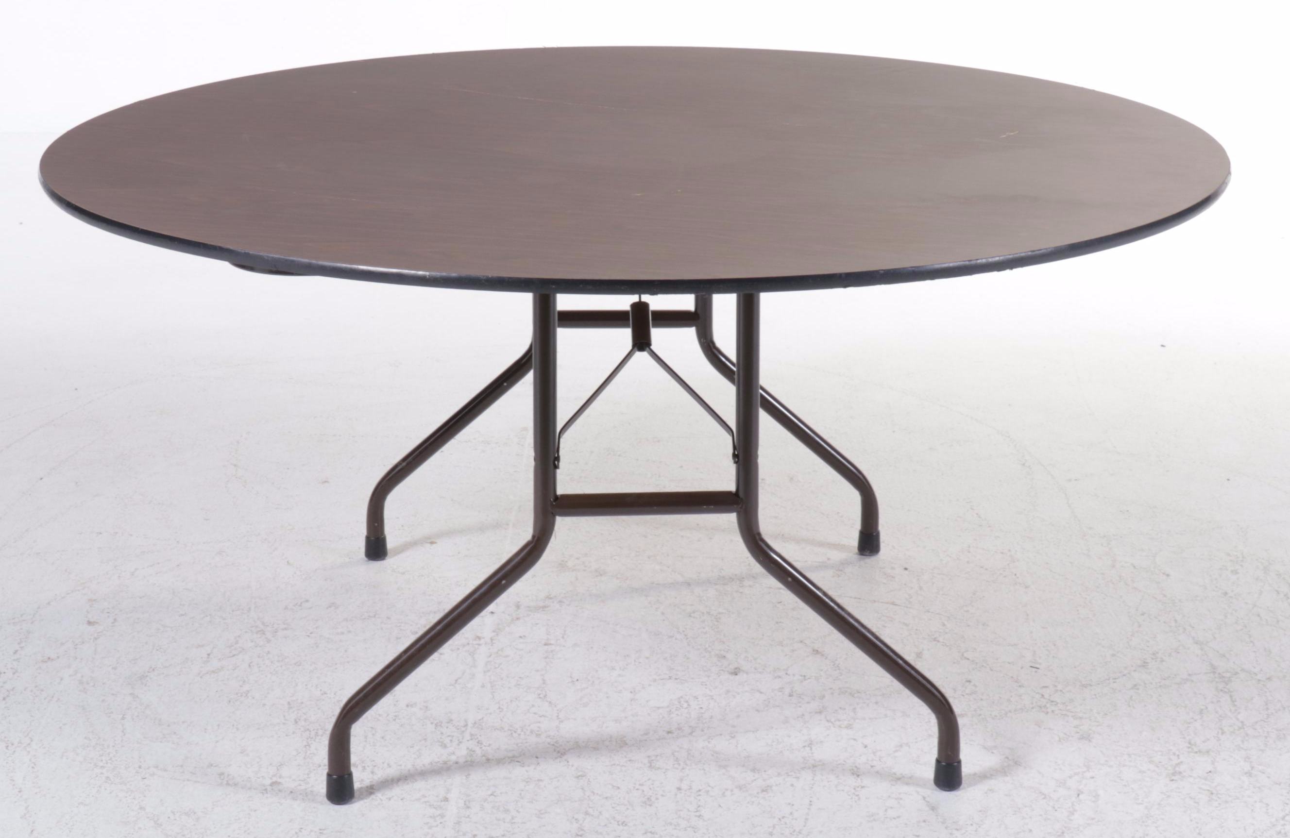 Laminate Top Round Folding Table