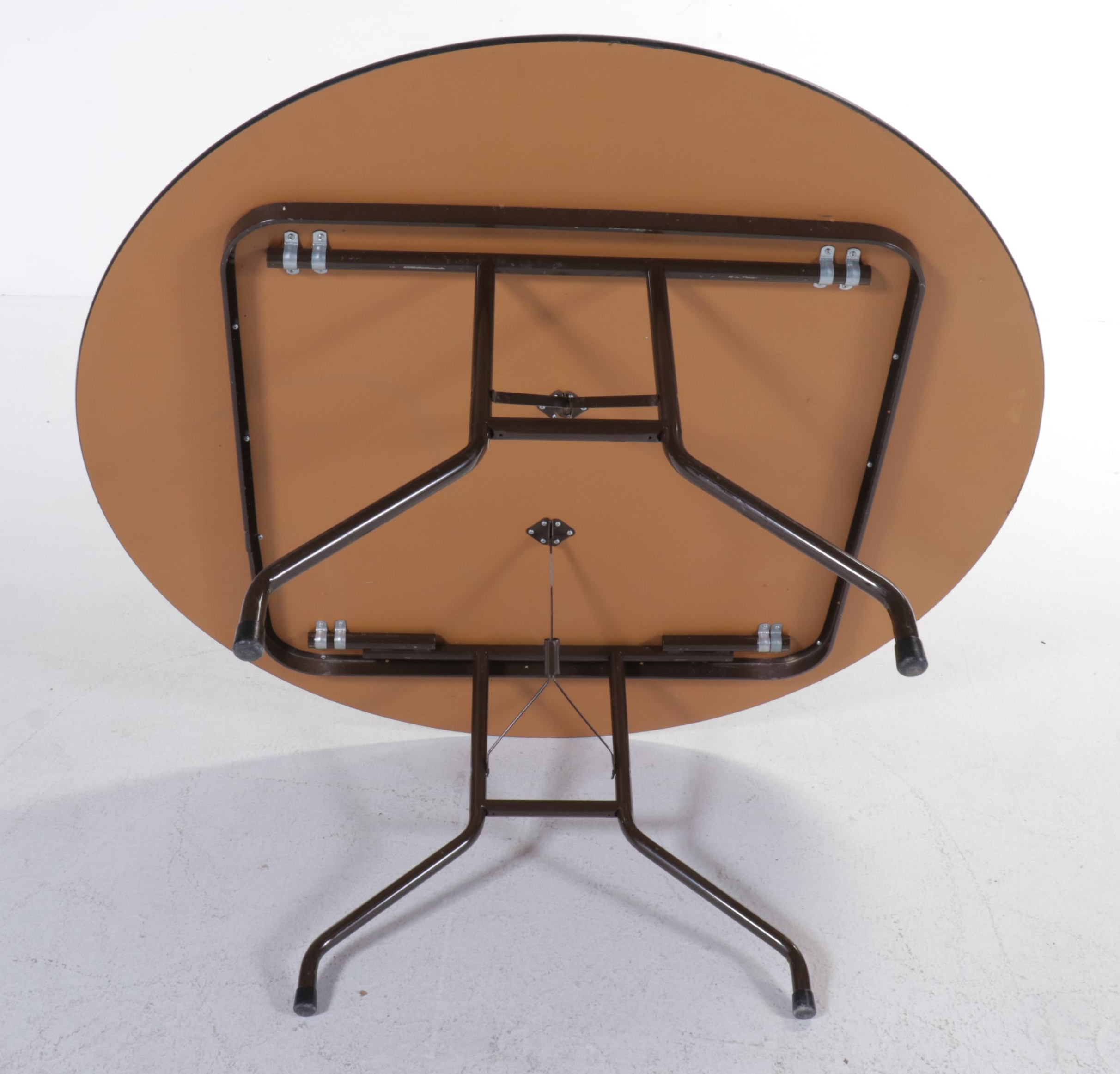 Laminate Top Round Folding Table