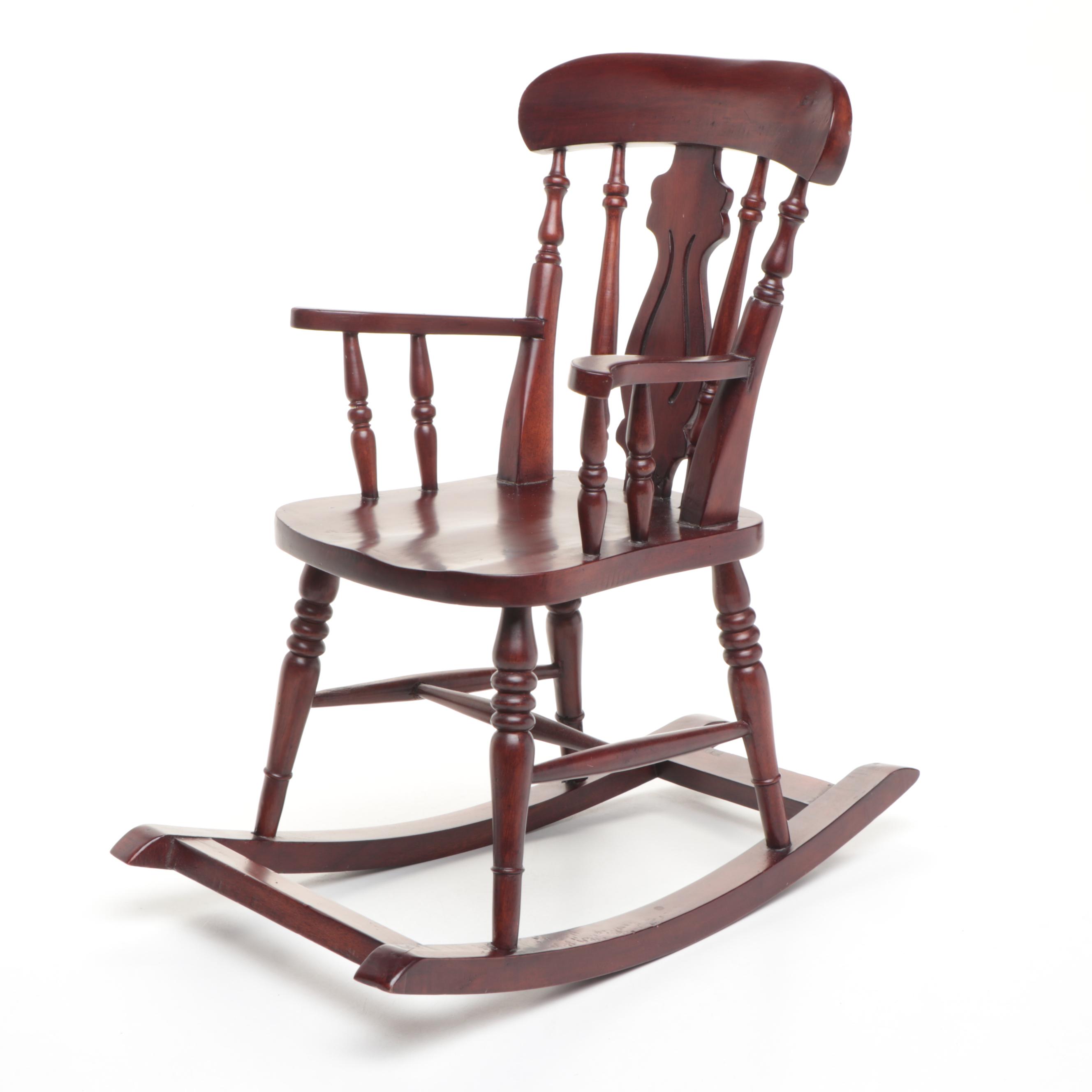 Imsco World of Dolls Sailor Boy Porcelain Doll with Wood Rocker