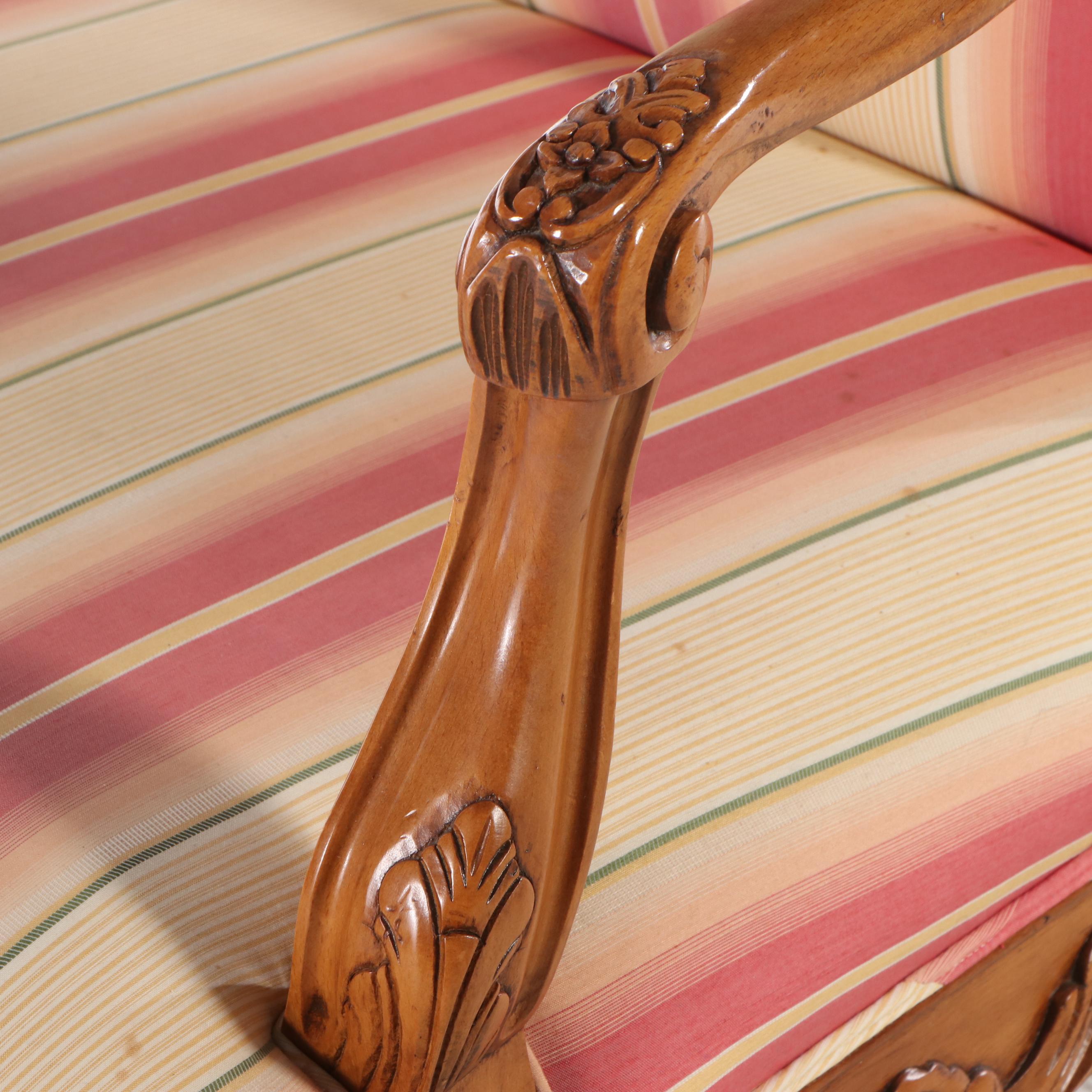 Pair of Baker Furniture Louis XV Style Fauteuils