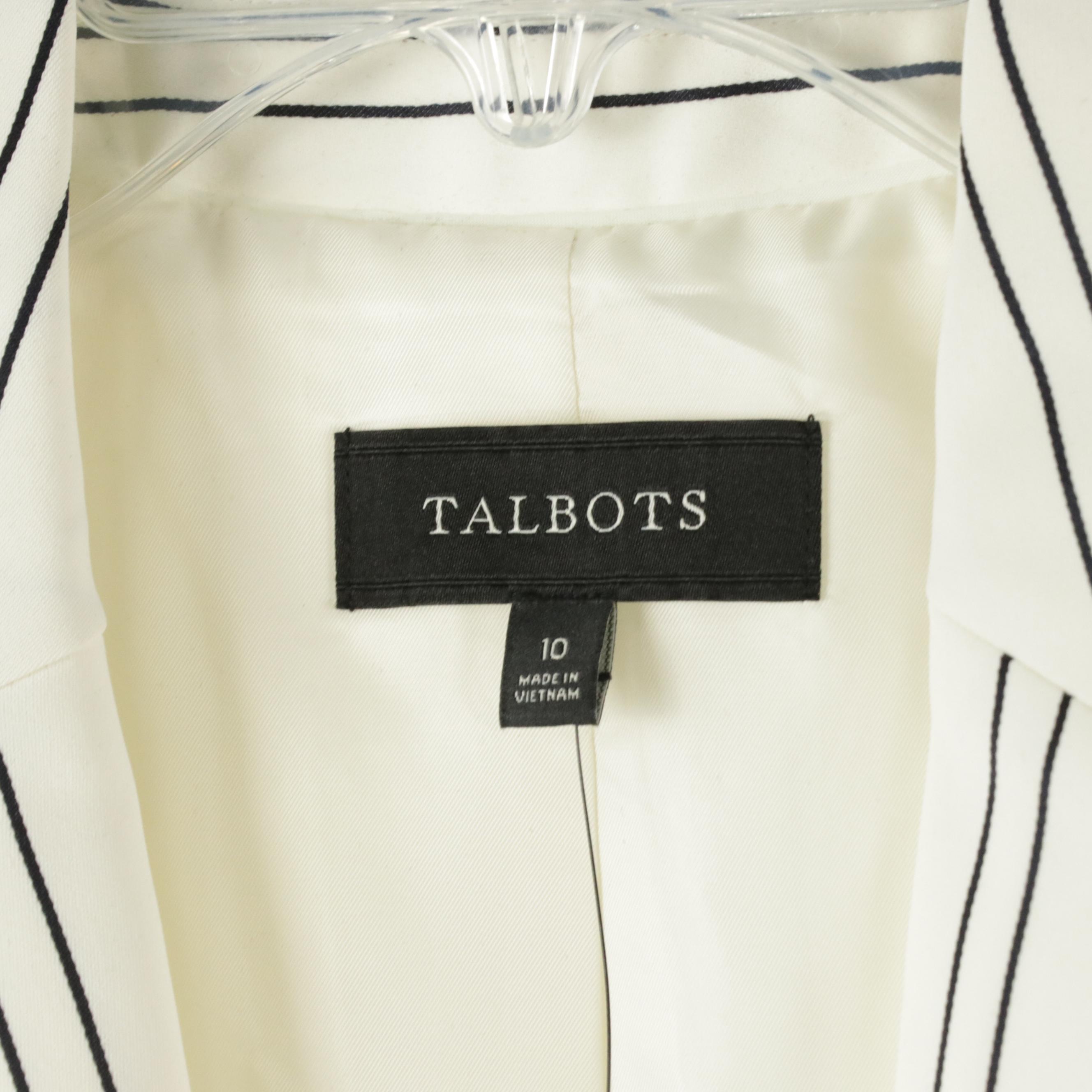 Talbots Striped Single-Button Blazer, Peruvian Connection Zip Sweater, and More