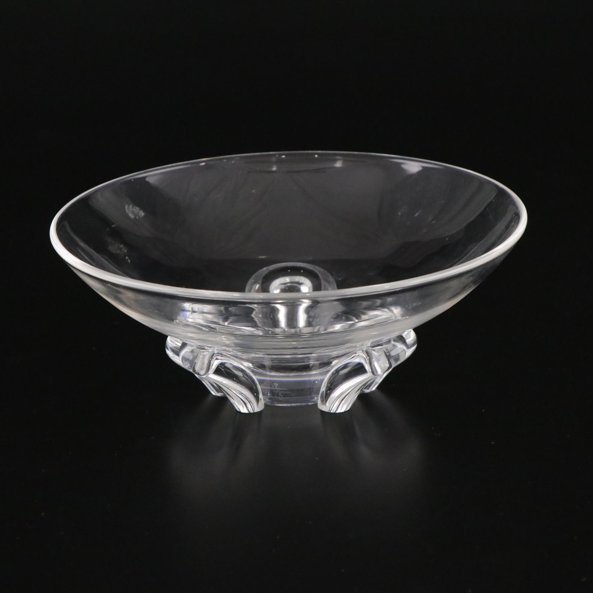 Steuben "Floret" Crystal Footed Bowl