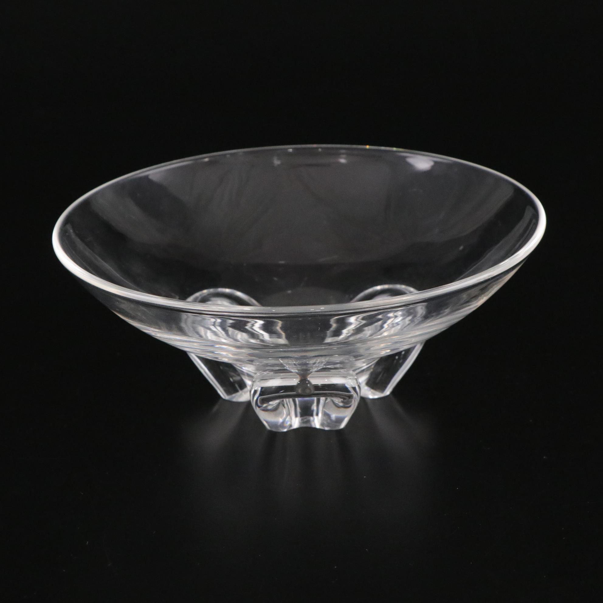 Steuben "Floret" Crystal Footed Bowl